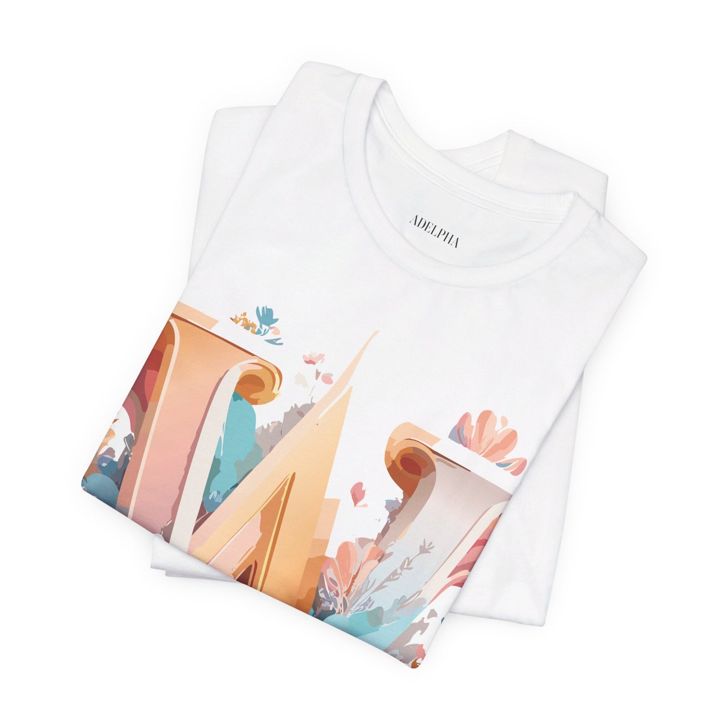Natural Cotton Tee Shirt - Letters Collection - W Printify