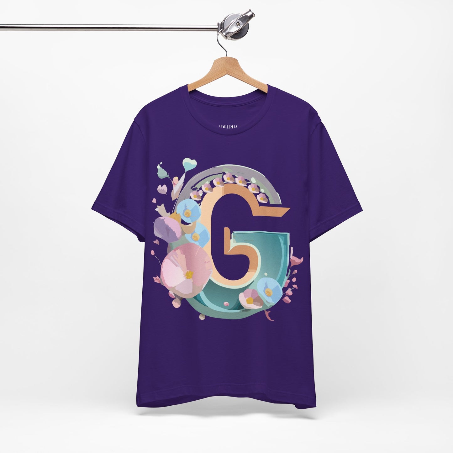 Natural Cotton Tee Shirt - Letters Collection - G Printify