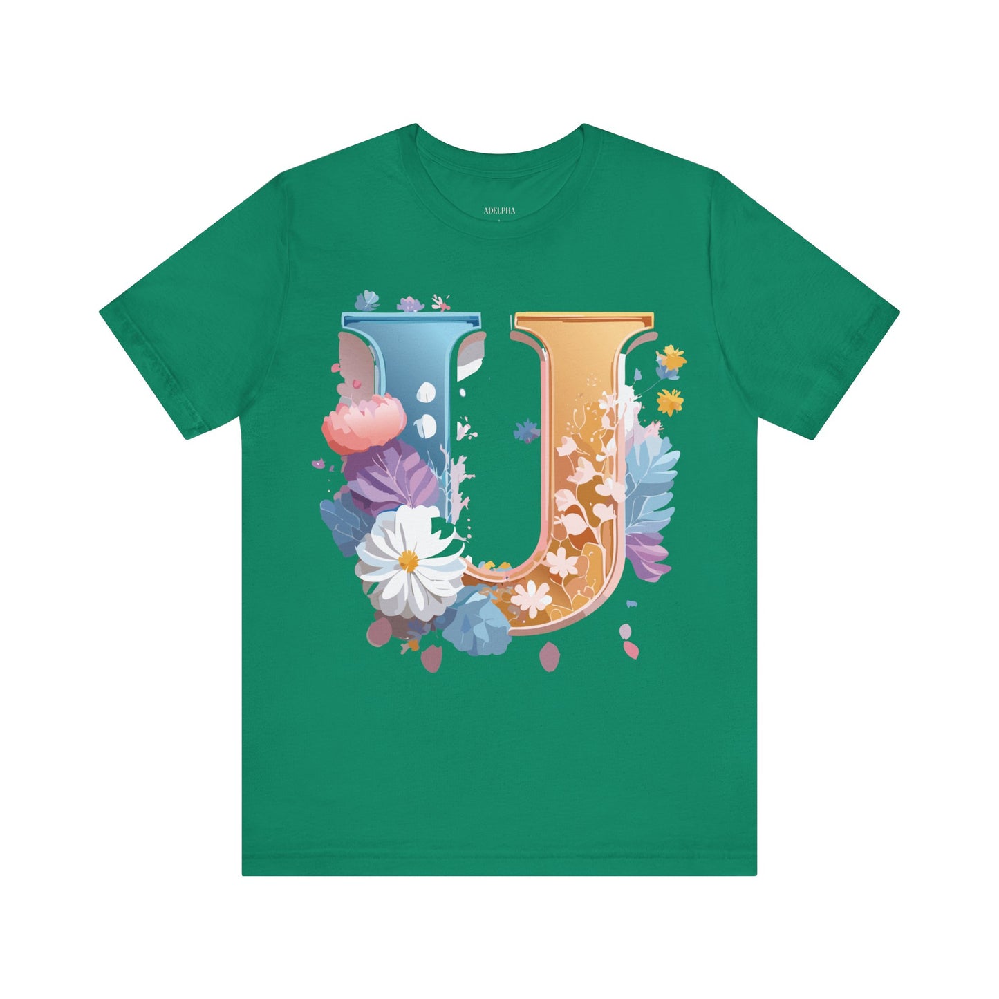 Natural Cotton Tee Shirt - Letters Collection - U Printify