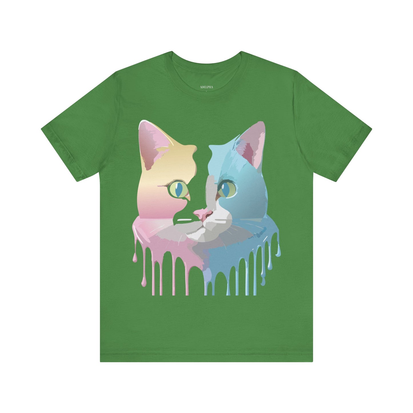 Natural Cotton Tee Shirt with Cat Printify