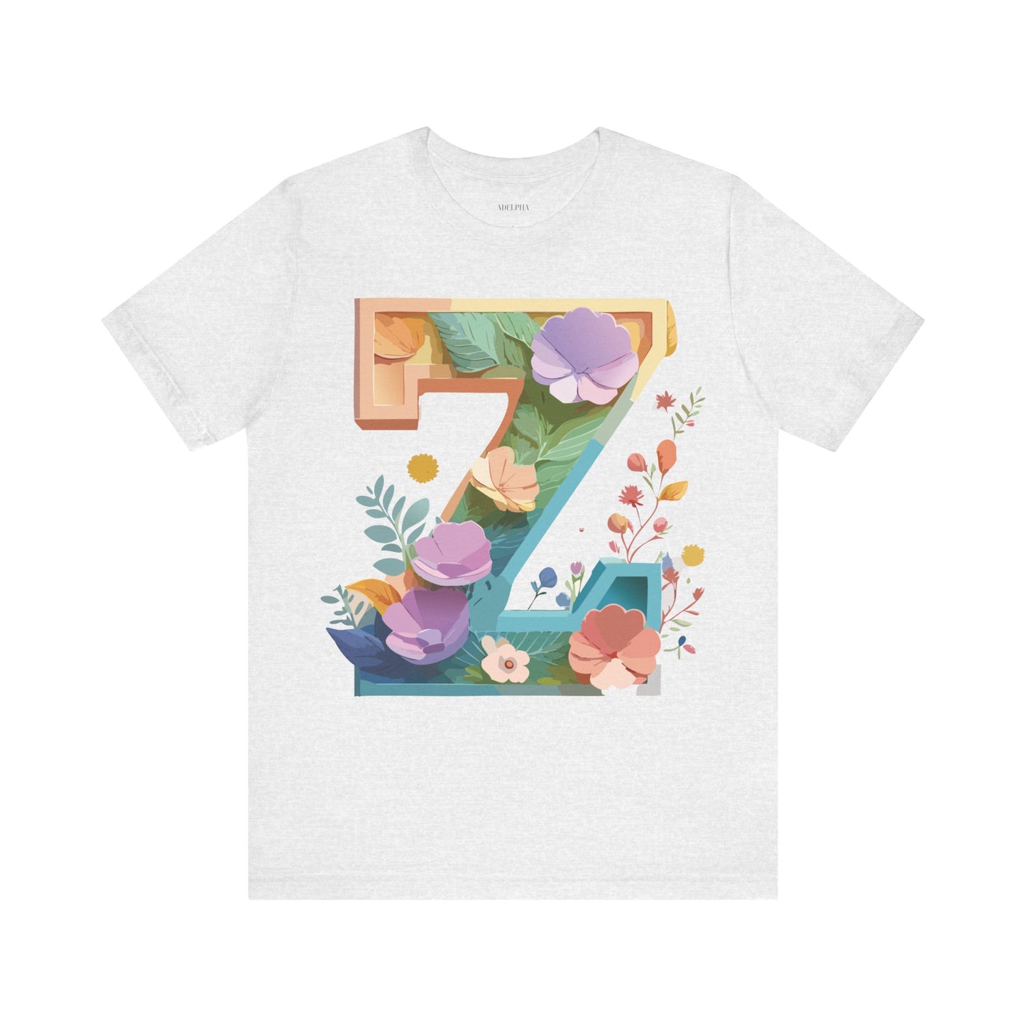 Natural Cotton Tee Shirt - Letters Collection - Z Printify