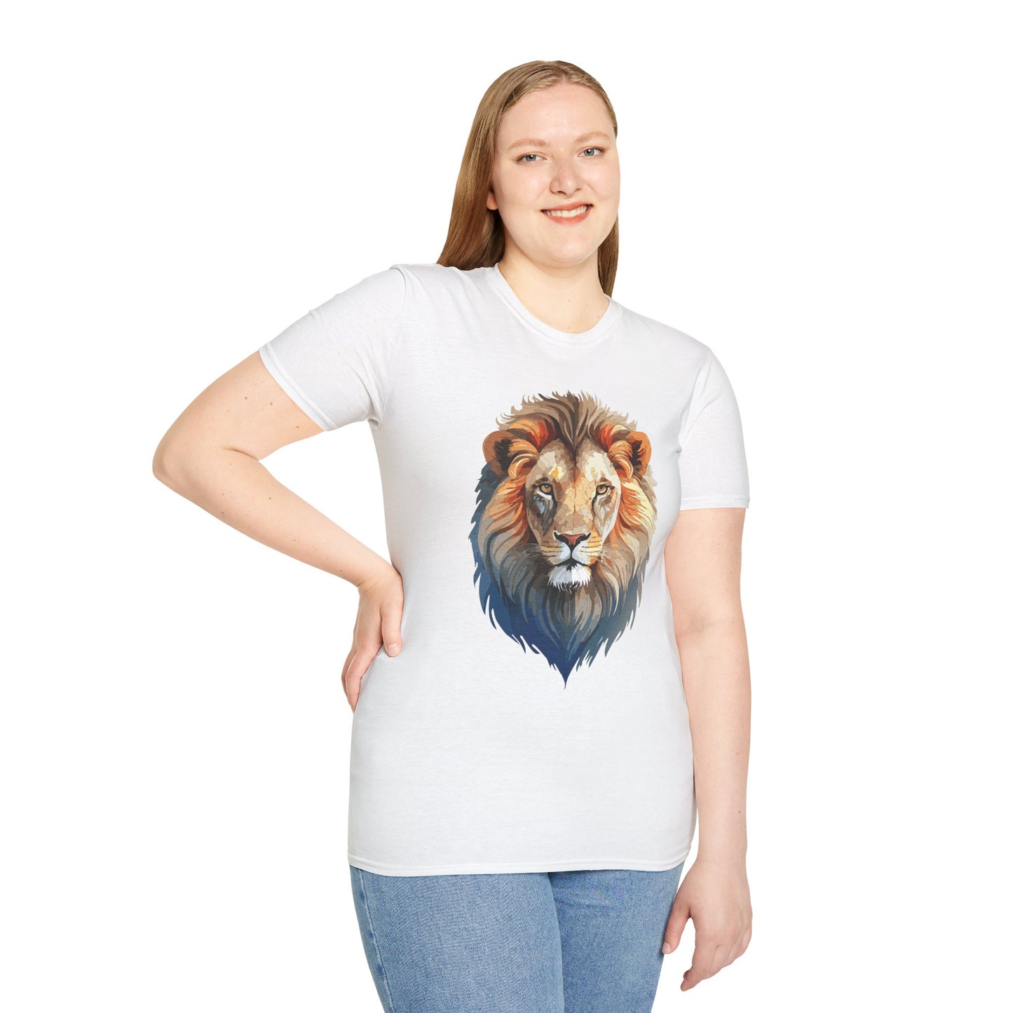 Lion Shirt, Shirt with Lion, Floral Lion Tee, Shirt with Animals