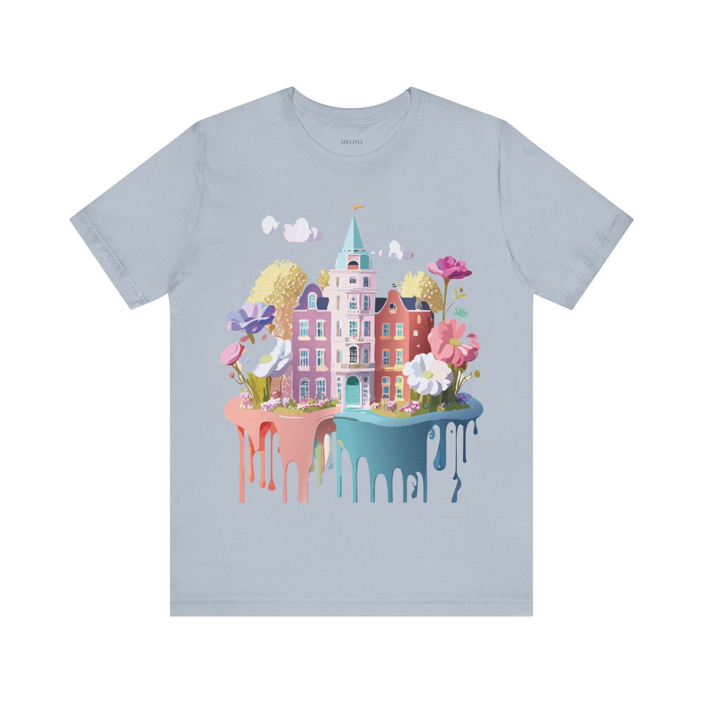 Natural Cotton Tee Shirt - Beautiful Places Collection - Amsterdam Printify