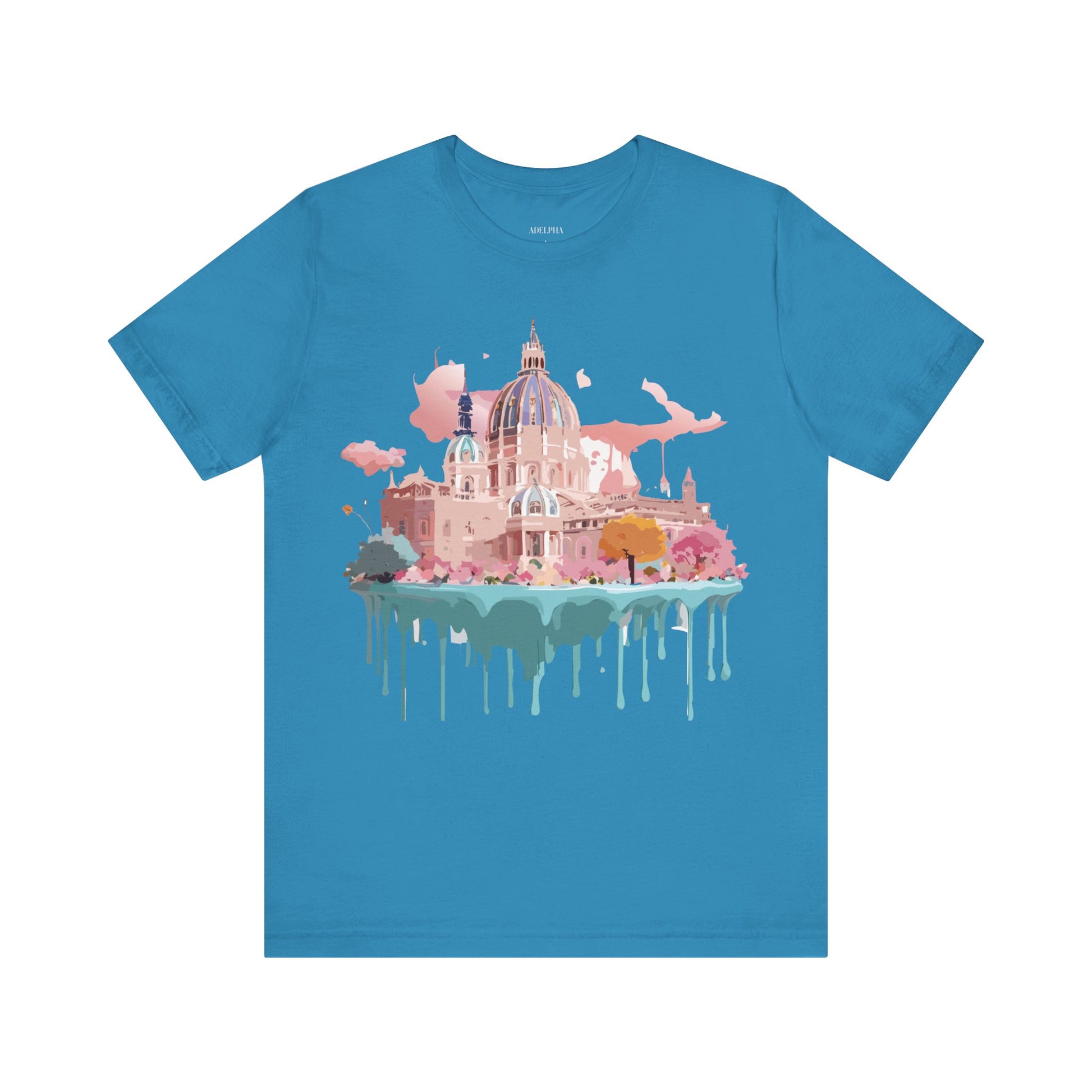 Natural Cotton Tee Shirt - Beautiful Places Collection - Vienna Printify