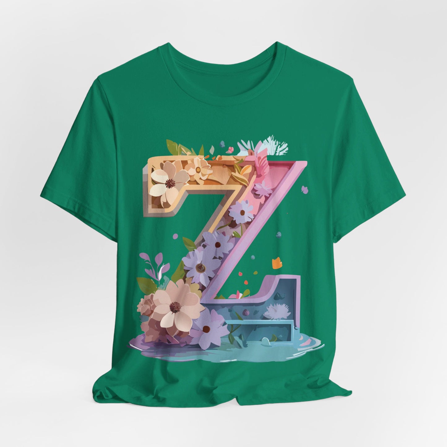 Natural Cotton Tee Shirt - Letters Collection - Z Printify