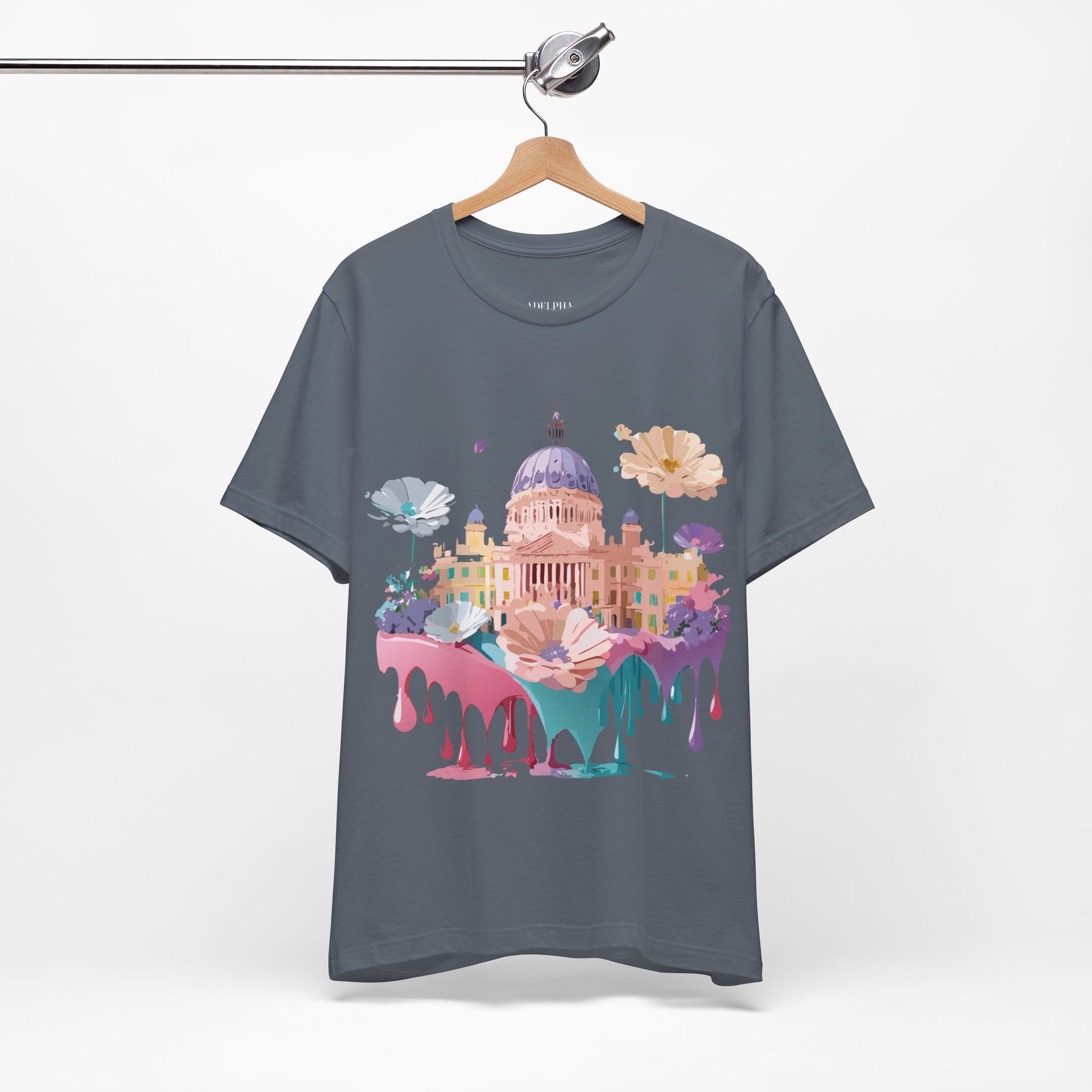 Natural Cotton Tee Shirt - Beautiful Places Collection - Madrid Printify