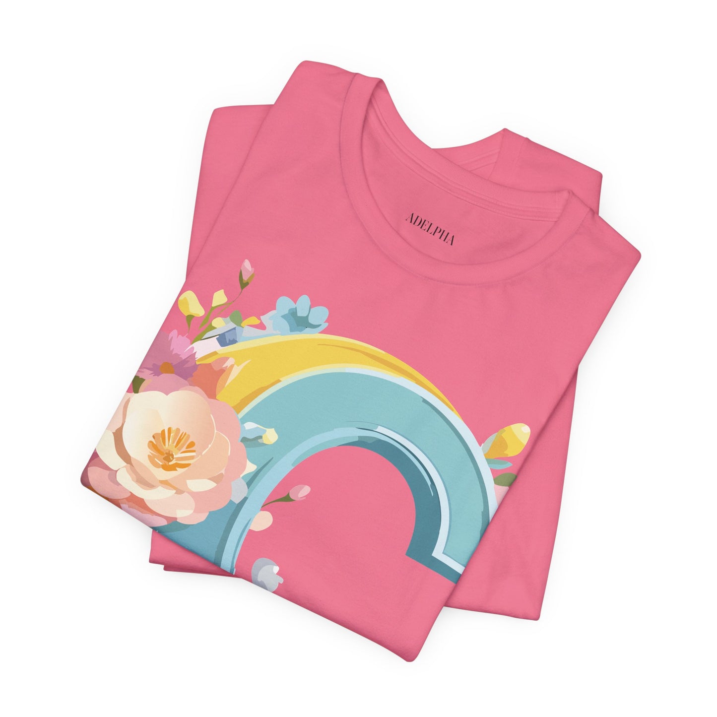 Natural Cotton Tee Shirt - Letters Collection - C Printify