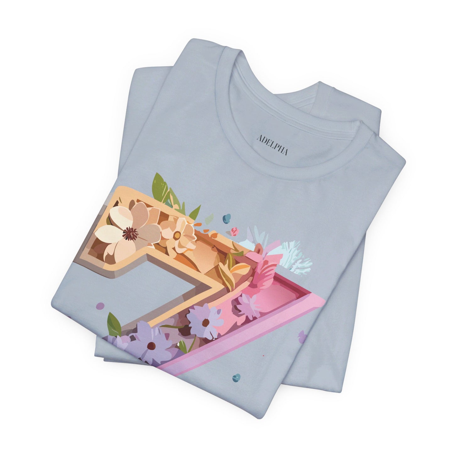 Natural Cotton Tee Shirt - Letters Collection - Z Printify
