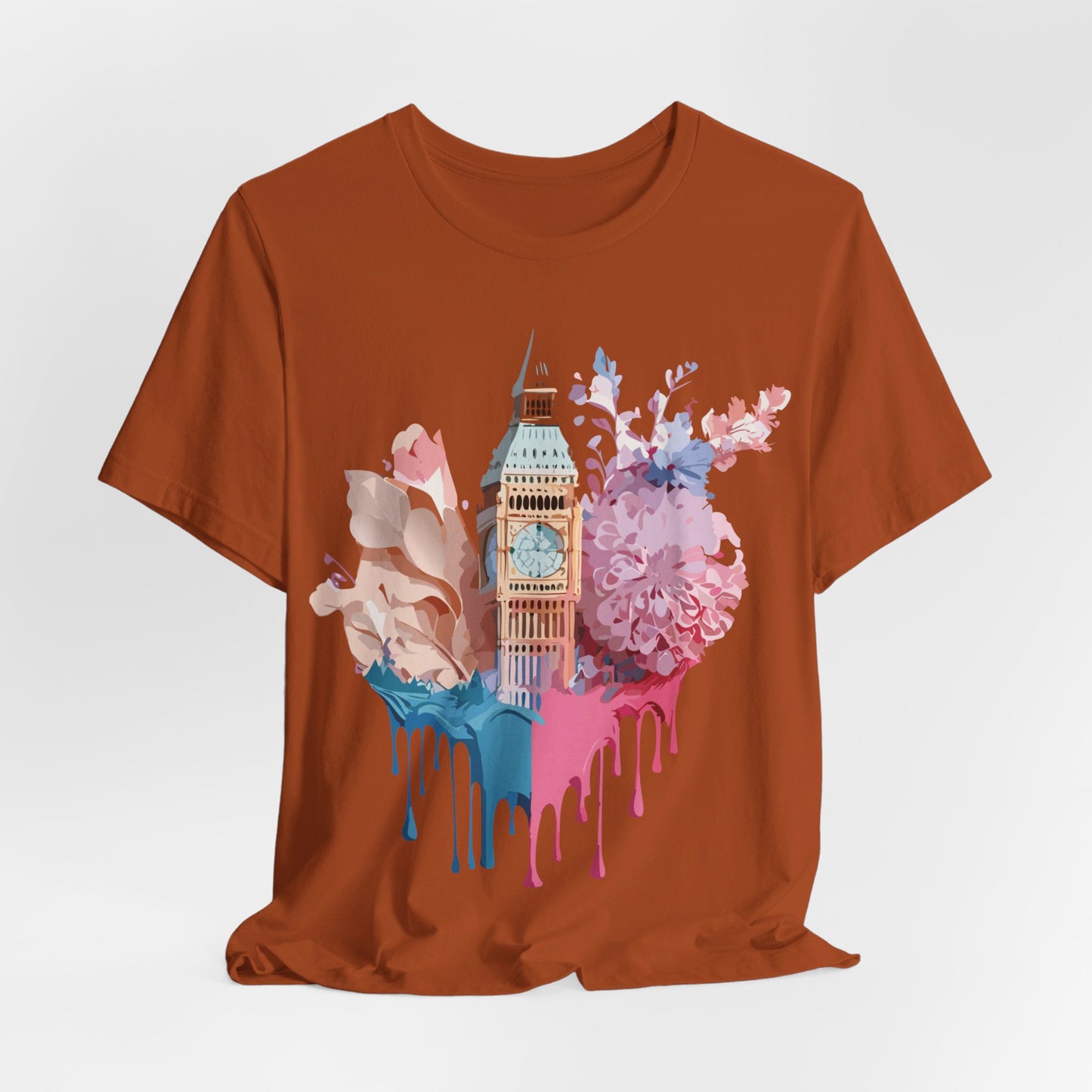 Natural Cotton Tee Shirt - Beautiful Places Collection - London Printify