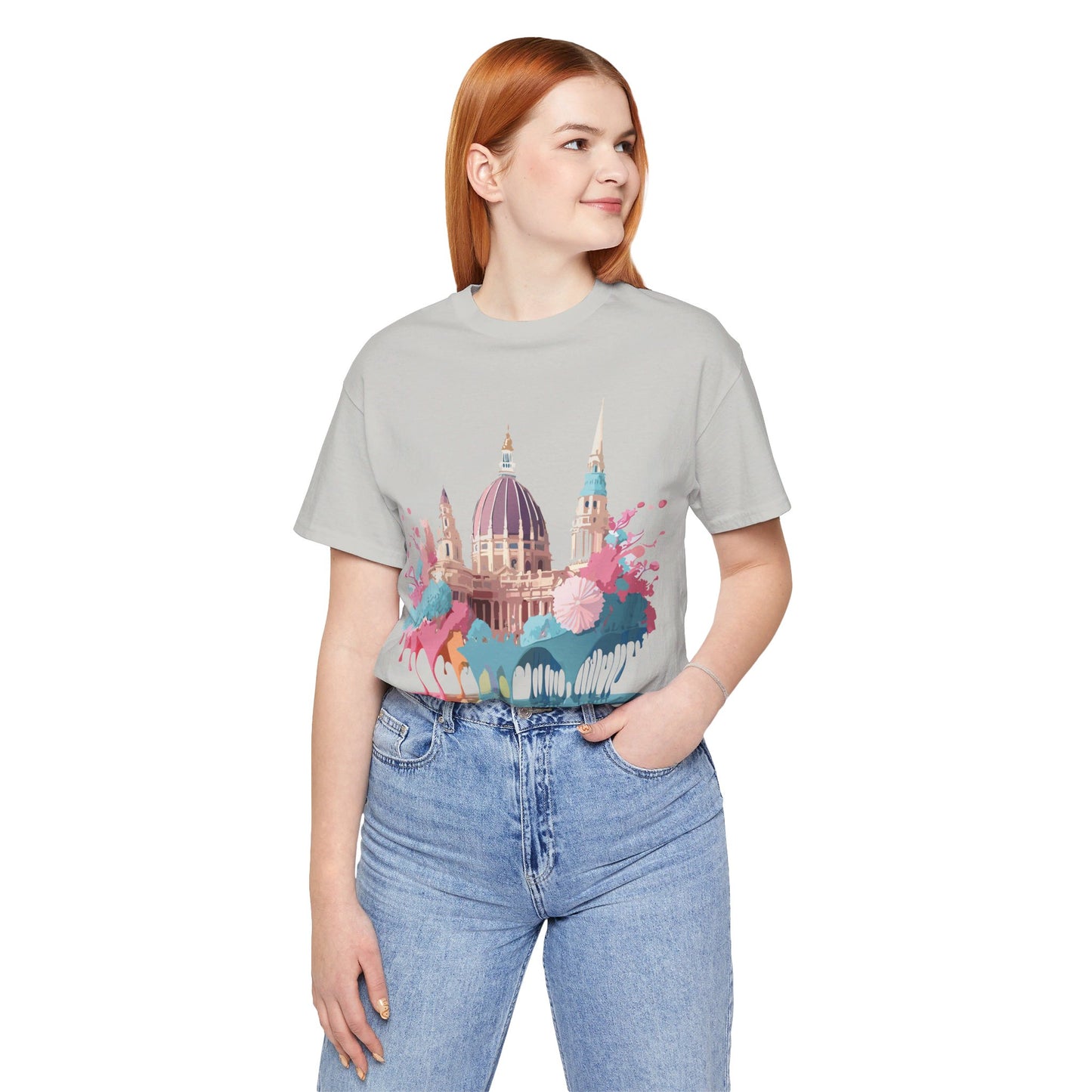 Natural Cotton Tee Shirt - Beautiful Places Collection - Vienna Printify