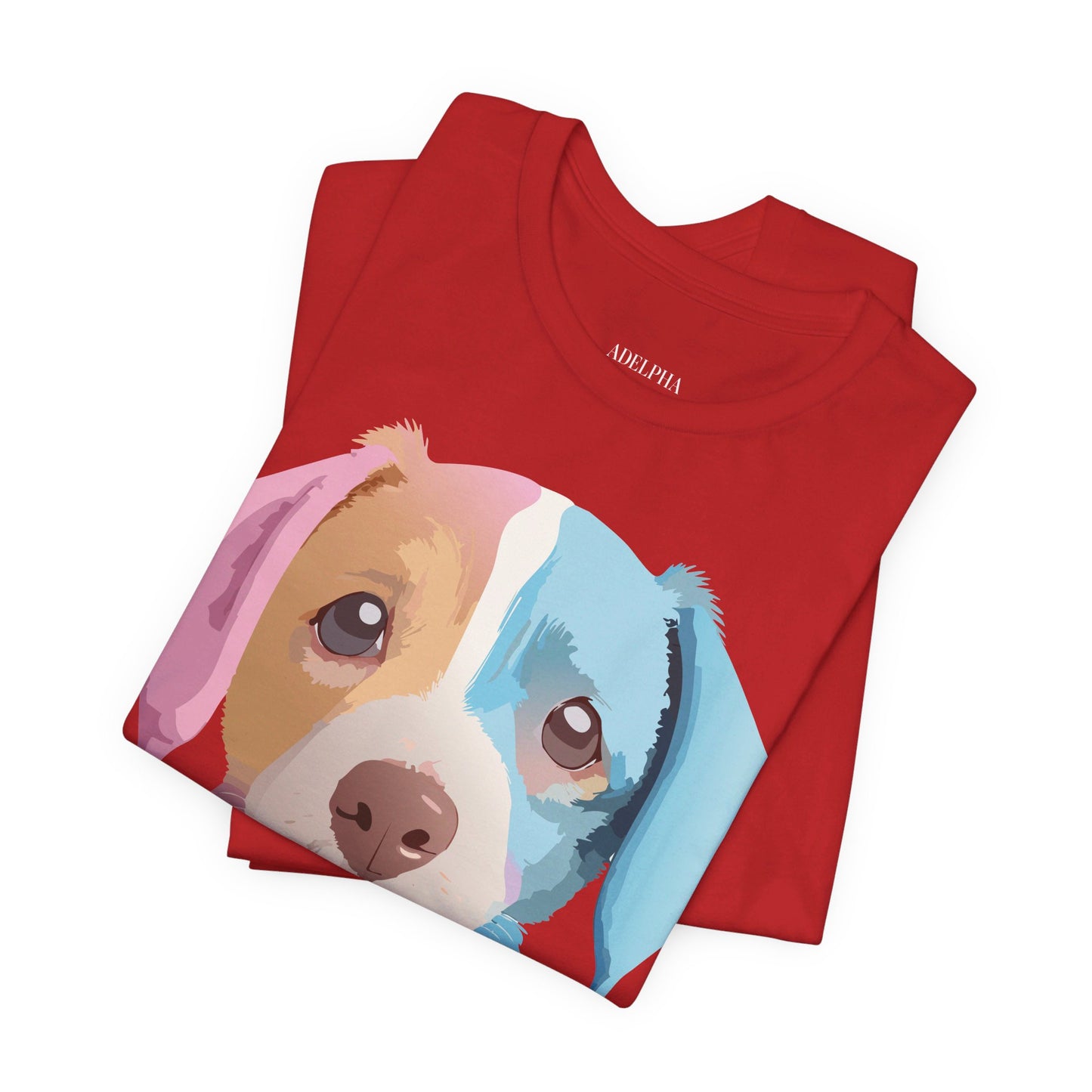 Natural Cotton Tee Shirt with Dog Printify