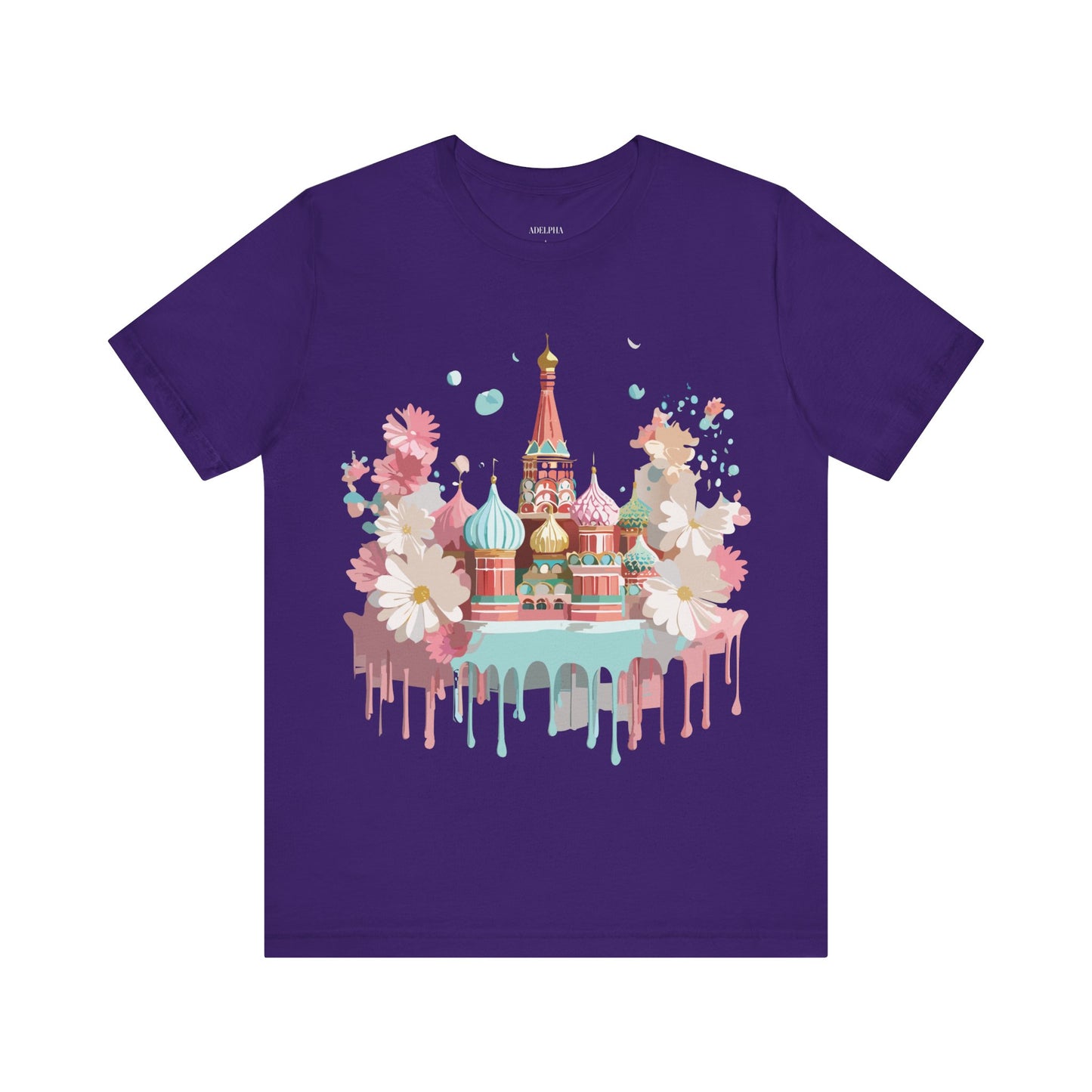 Natural Cotton Tee Shirt - Beautiful Places Collection - Moscow Printify