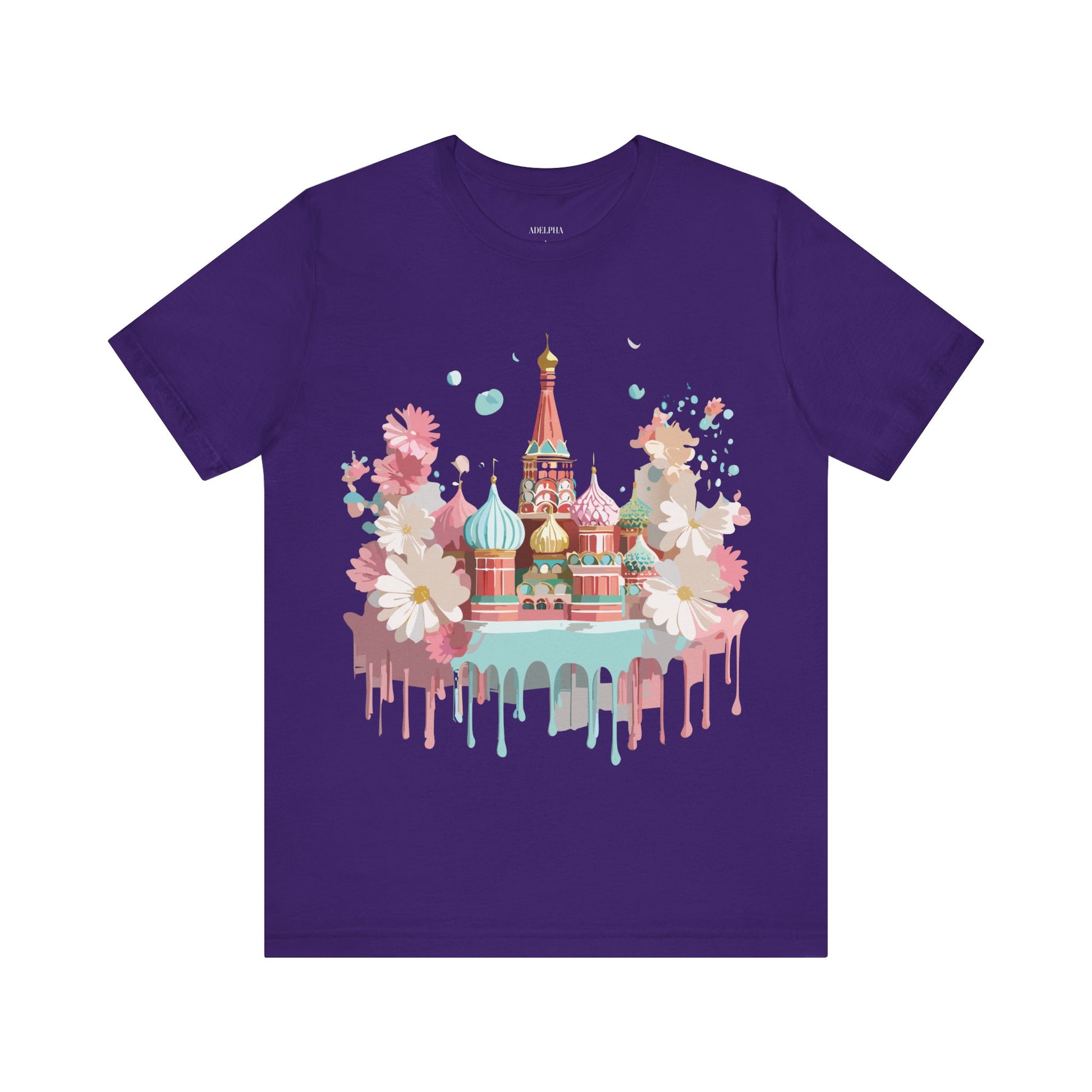 Natural Cotton Tee Shirt - Beautiful Places Collection - Moscow Printify