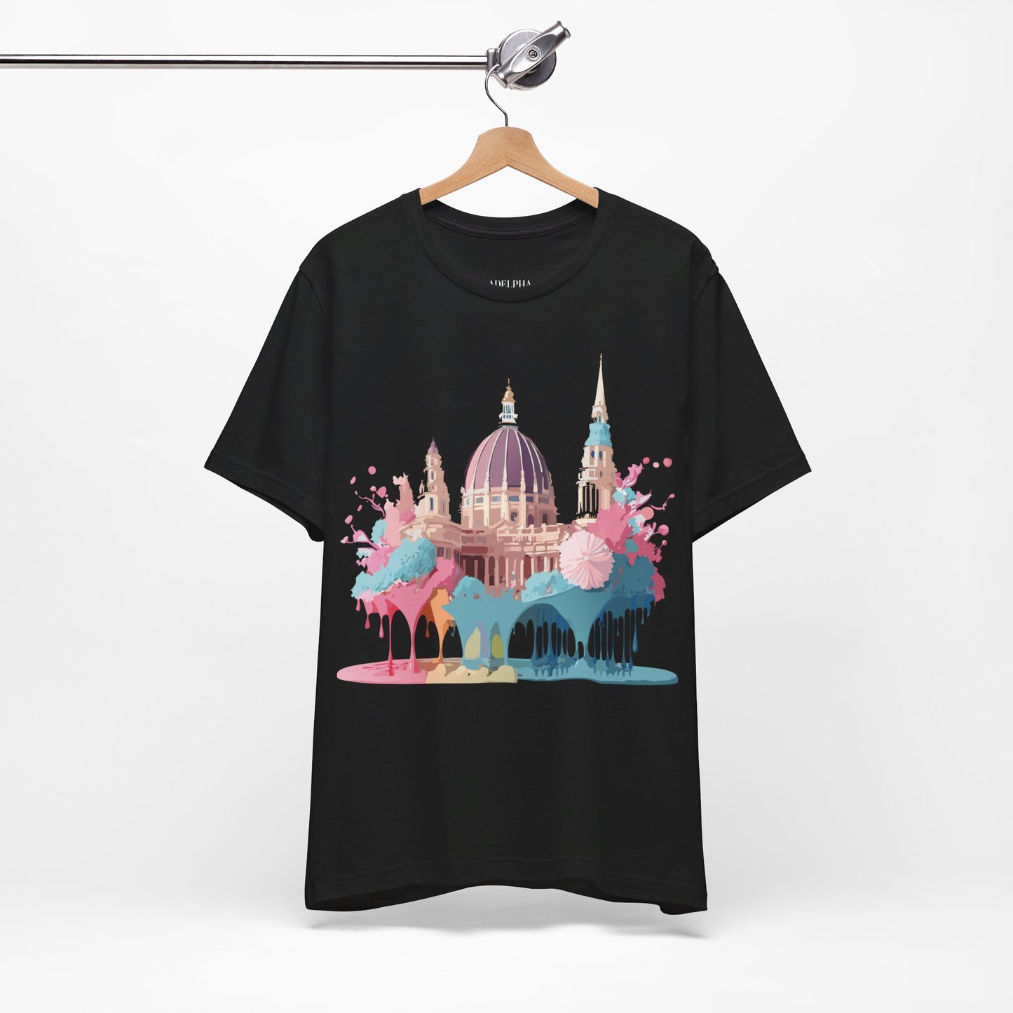 Natural Cotton Tee Shirt - Beautiful Places Collection - Vienna Printify