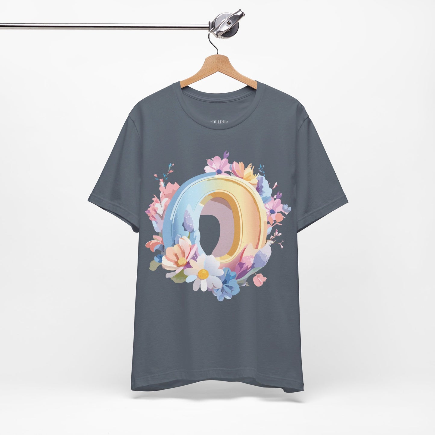 Natural Cotton Tee Shirt - Letters Collection - O Printify