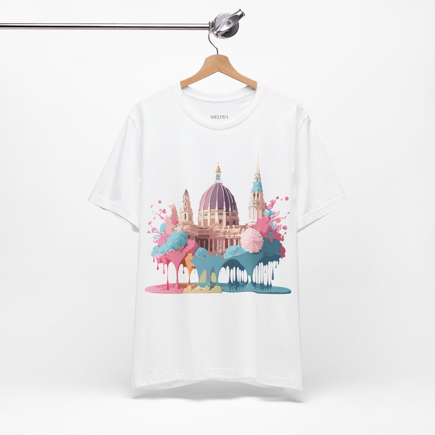 Natural Cotton Tee Shirt - Beautiful Places Collection - Vienna Printify