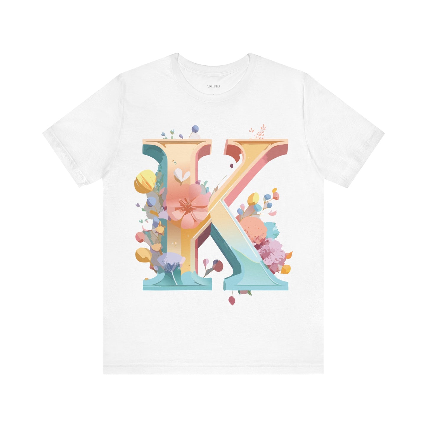 Natural Cotton Tee Shirt - Letters Collection - K Printify
