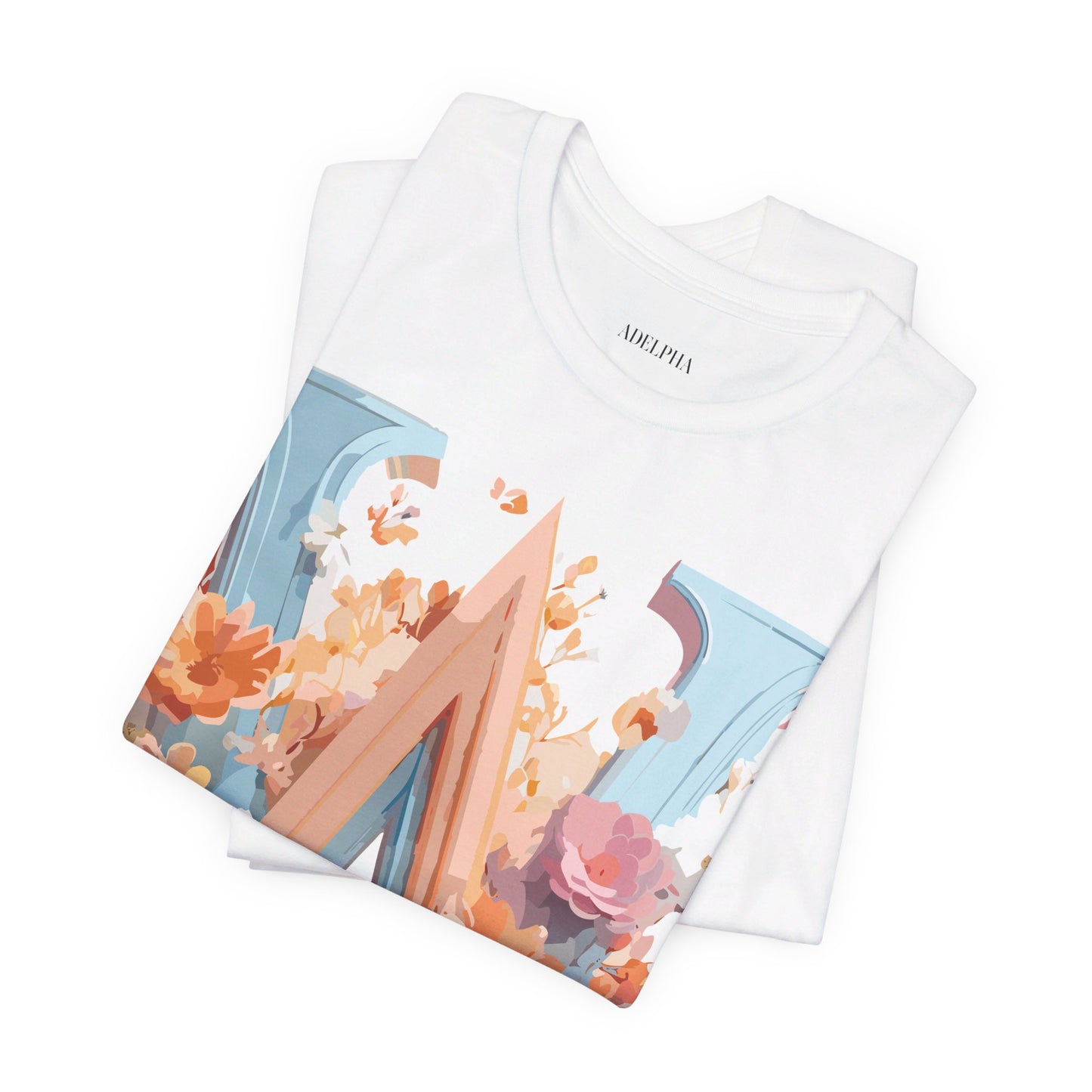 Natural Cotton Tee Shirt - Letters Collection - W Printify