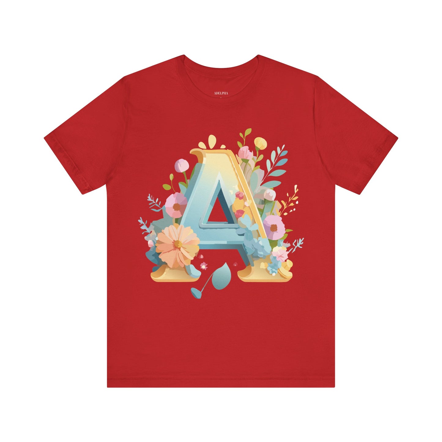 Natural Cotton Tee Shirt - Letters Collection - A Printify