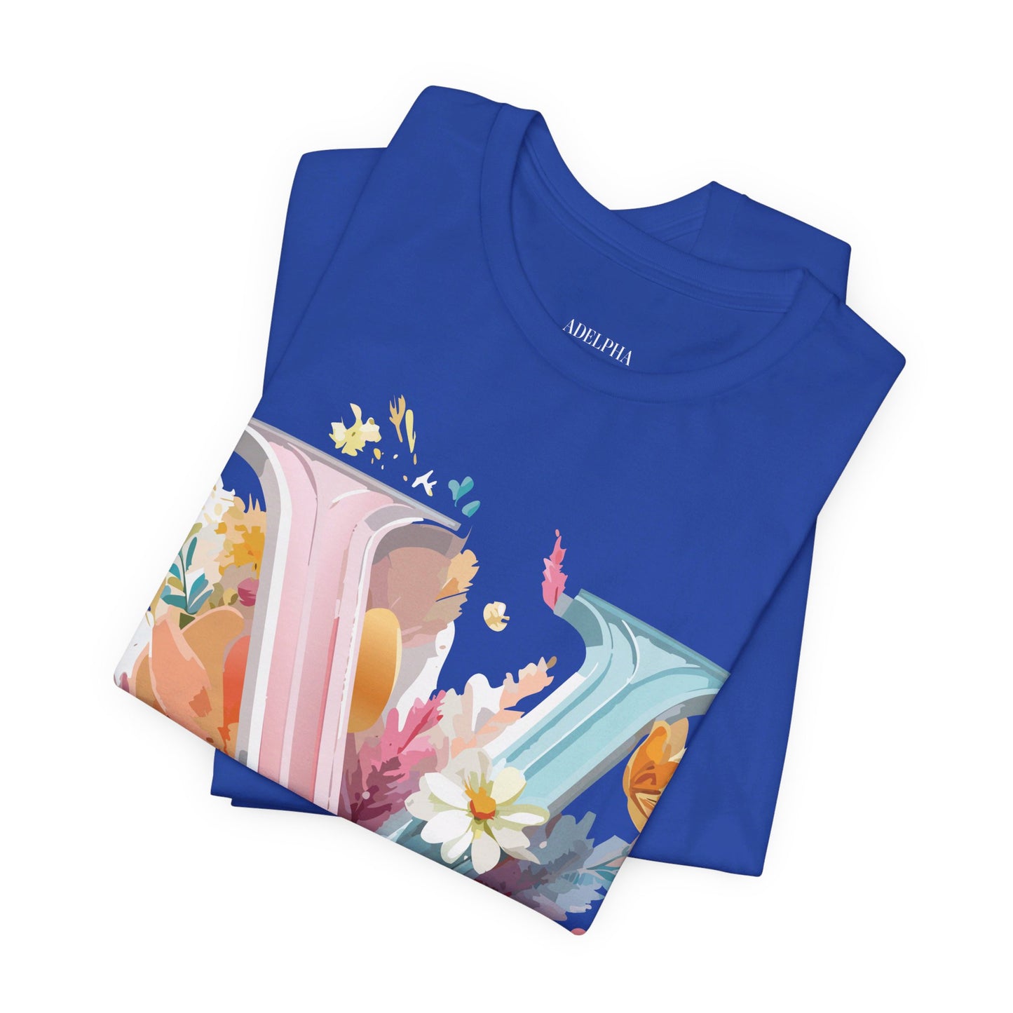 Natural Cotton Tee Shirt - Letters Collection - V Printify