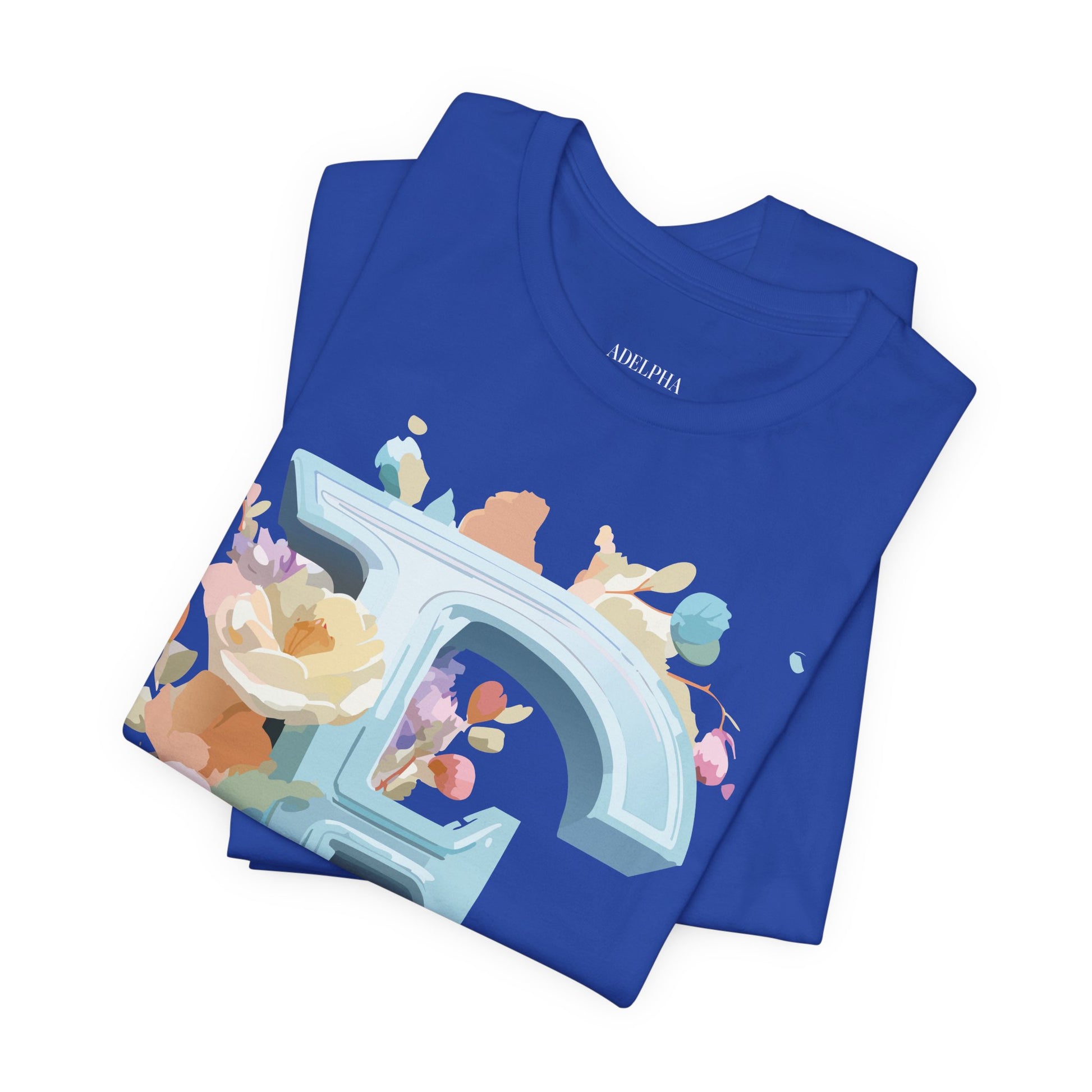 Natural Cotton Tee Shirt - Letters Collection - E Printify