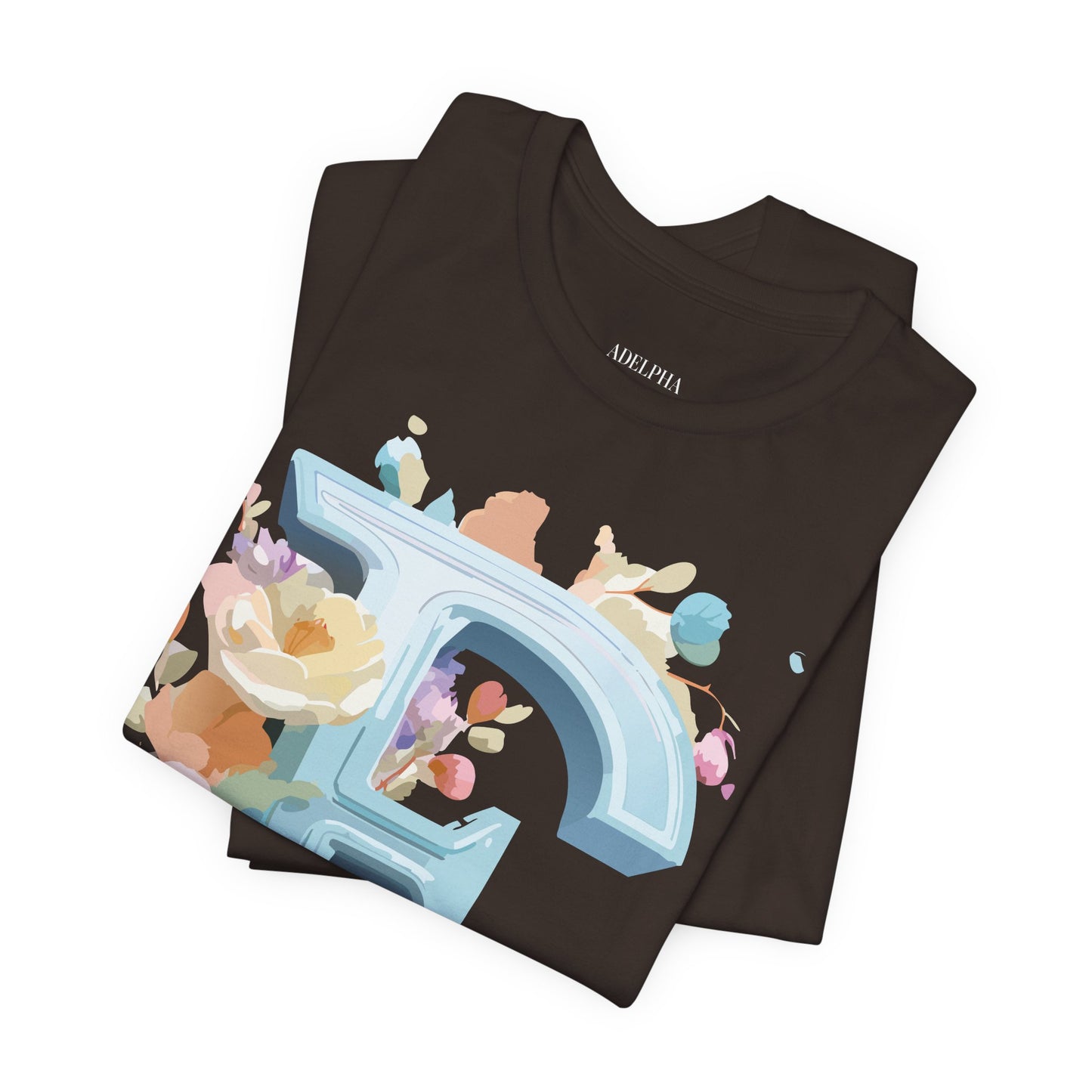 Natural Cotton Tee Shirt - Letters Collection - E Printify