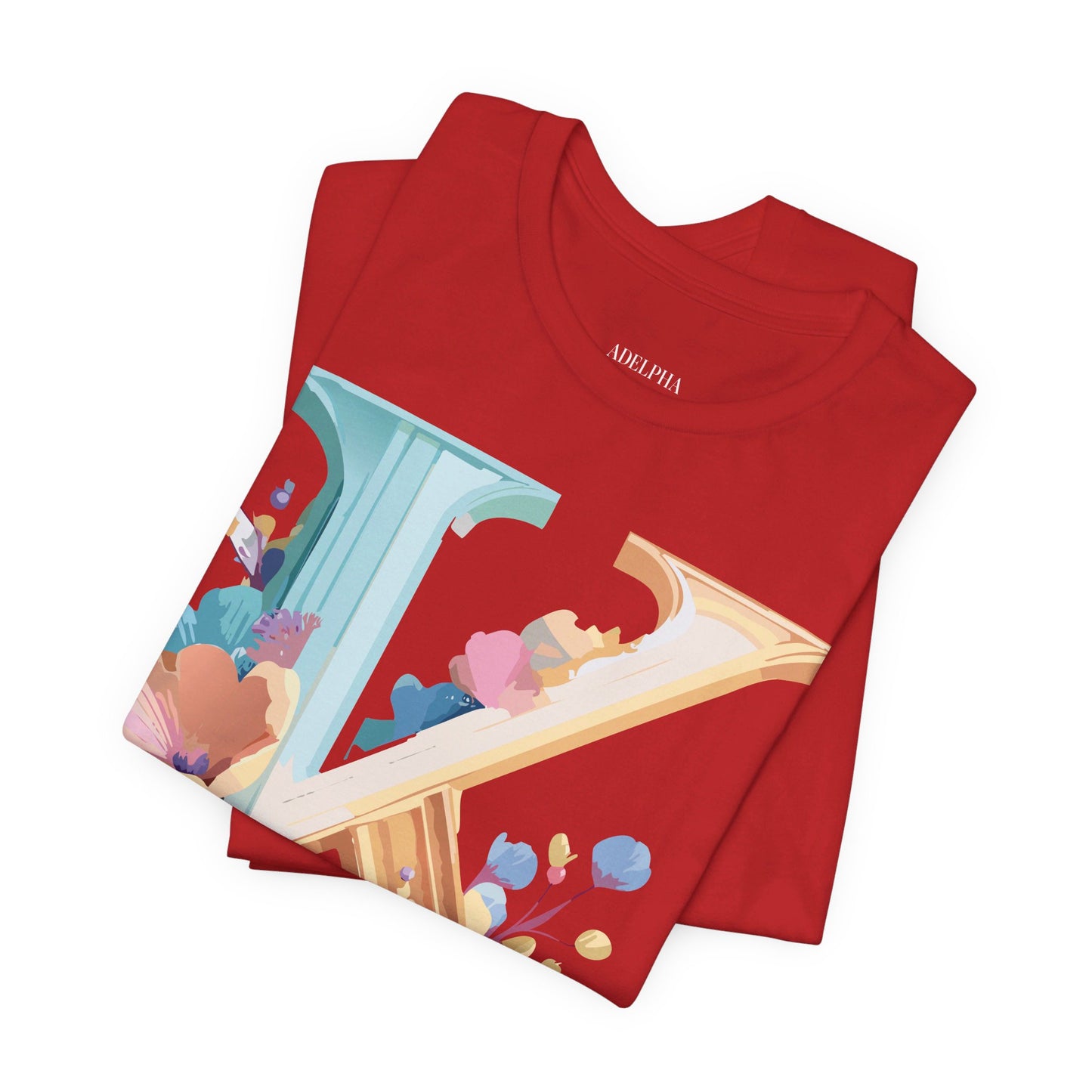 Natural Cotton Tee Shirt - Letters Collection - K Printify