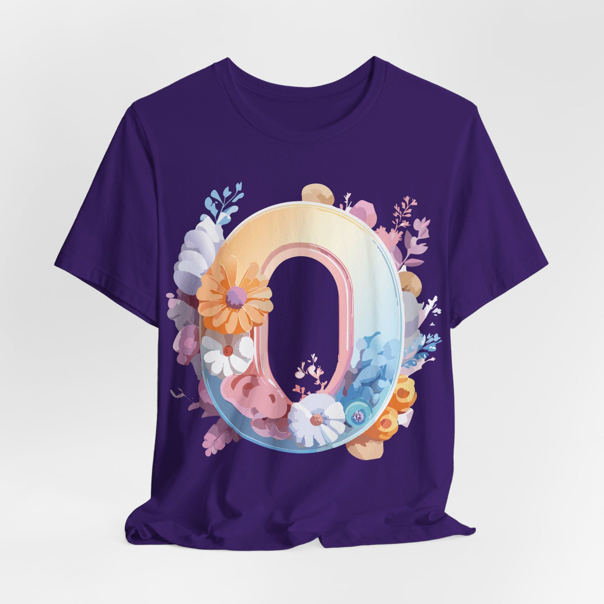 Natural Cotton Tee Shirt - Letters Collection - O Printify