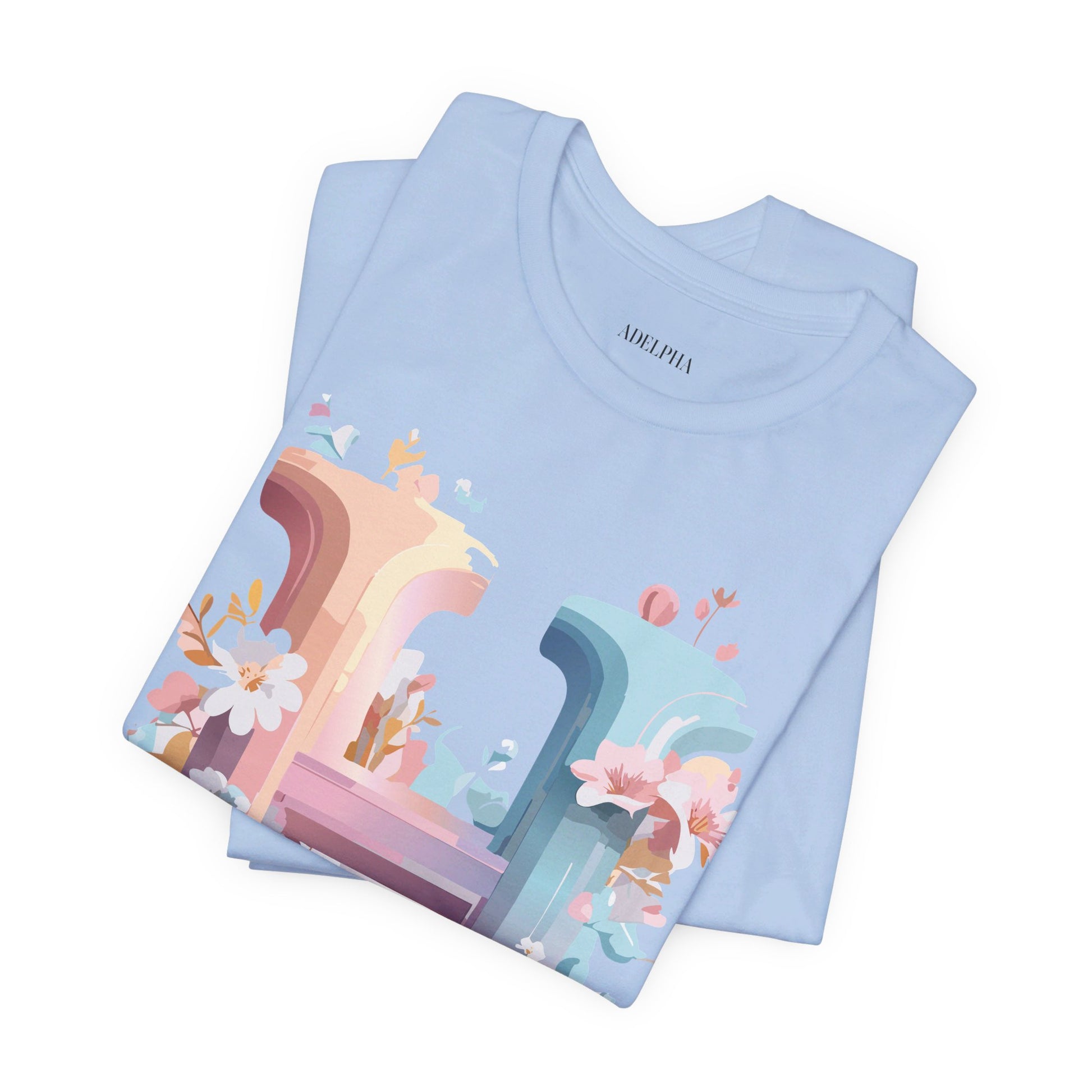 Natural Cotton Tee Shirt - Letters Collection - H Printify