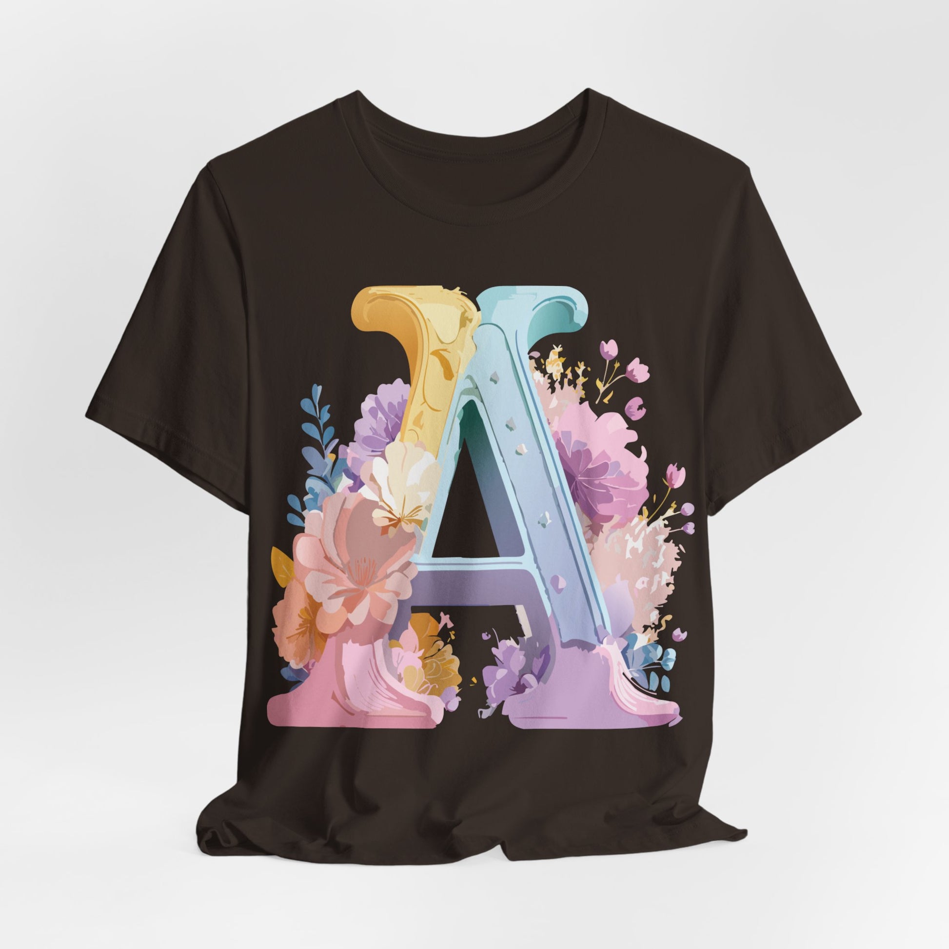 Natural Cotton Tee Shirt - Letters Collection - A Printify