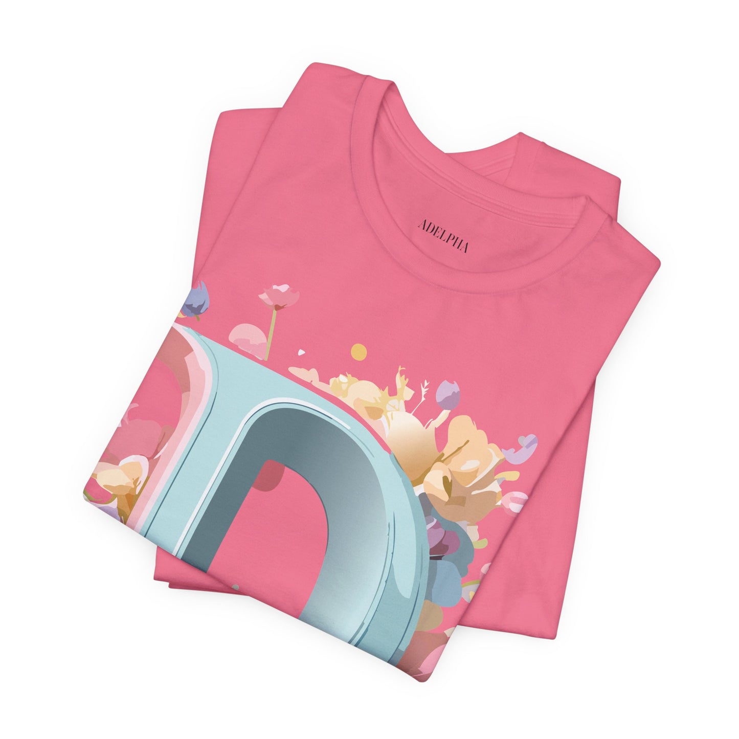 Natural Cotton Tee Shirt - Letters Collection - D Printify