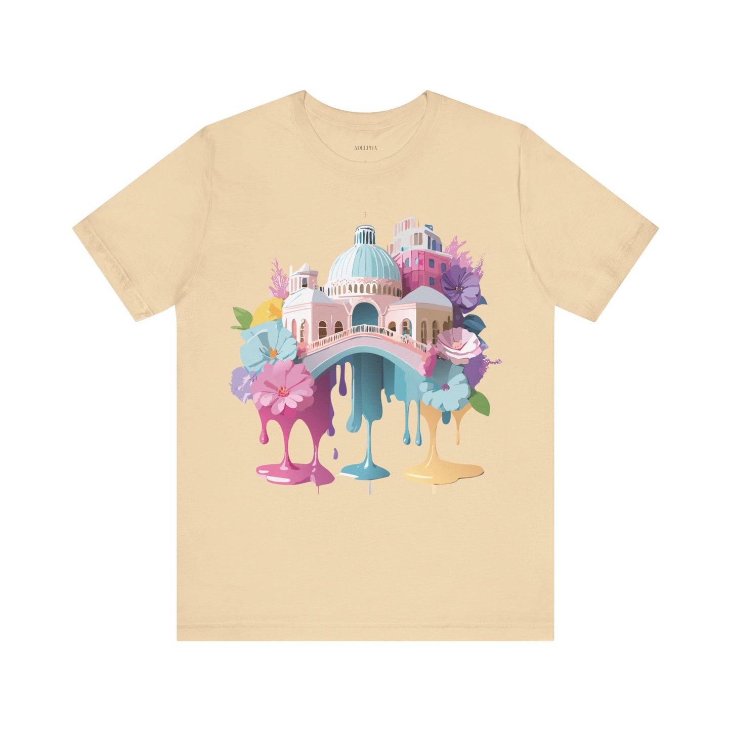 Natural Cotton Tee Shirt - Beautiful Places Collection - Venice Printify