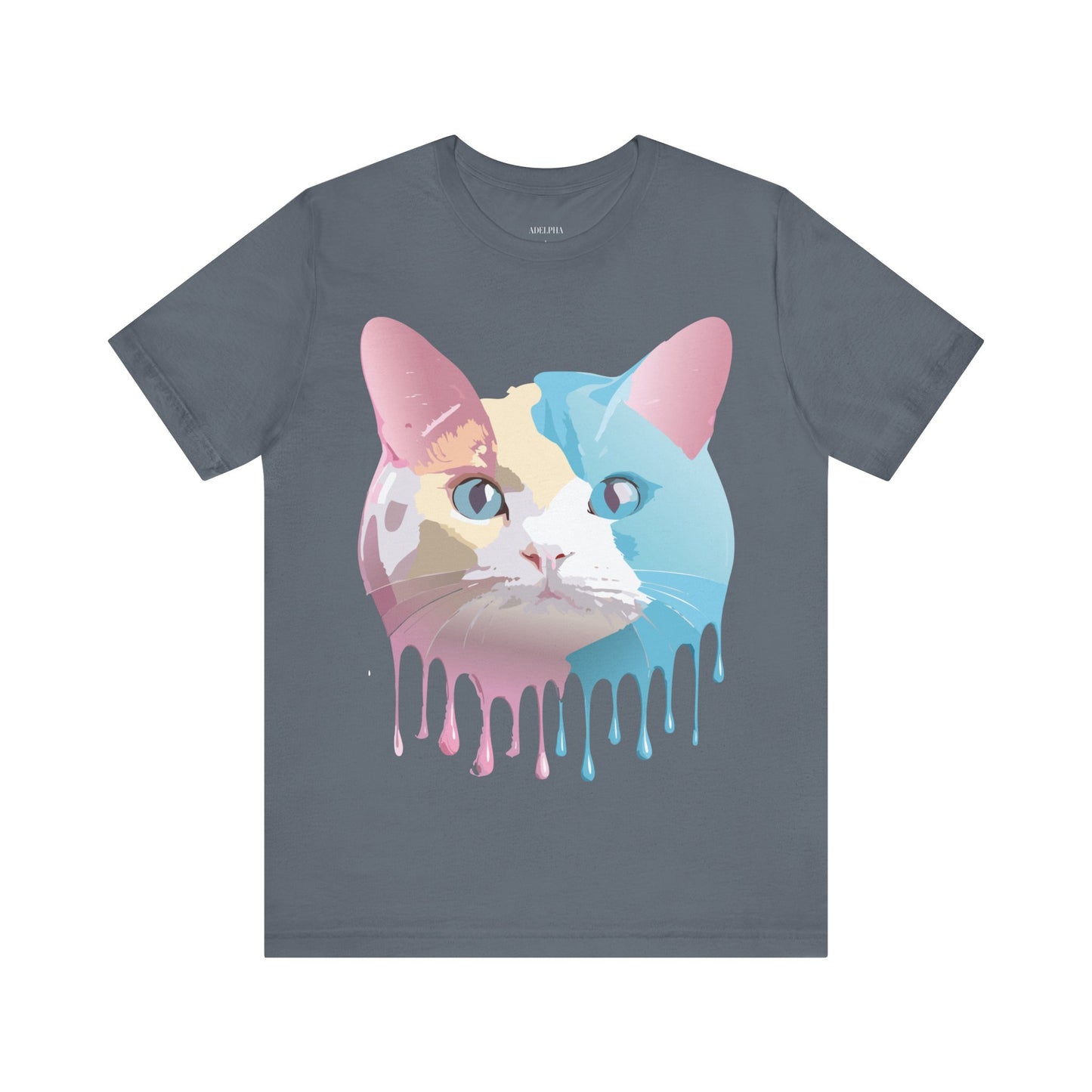 Natural Cotton Tee Shirt with Cat Printify