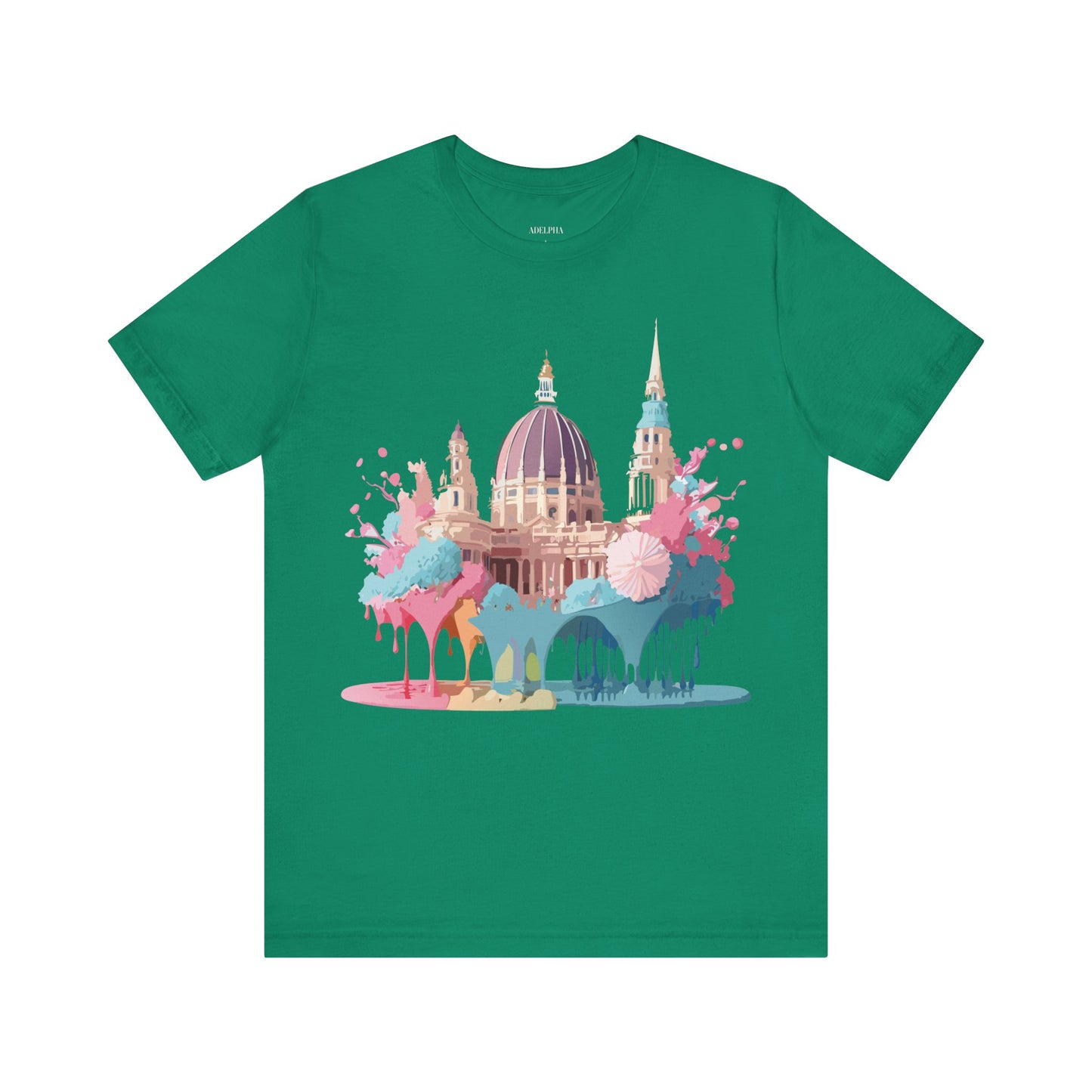 Natural Cotton Tee Shirt - Beautiful Places Collection - Vienna Printify