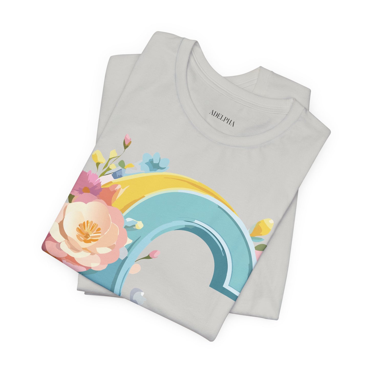 Natural Cotton Tee Shirt - Letters Collection - C Printify