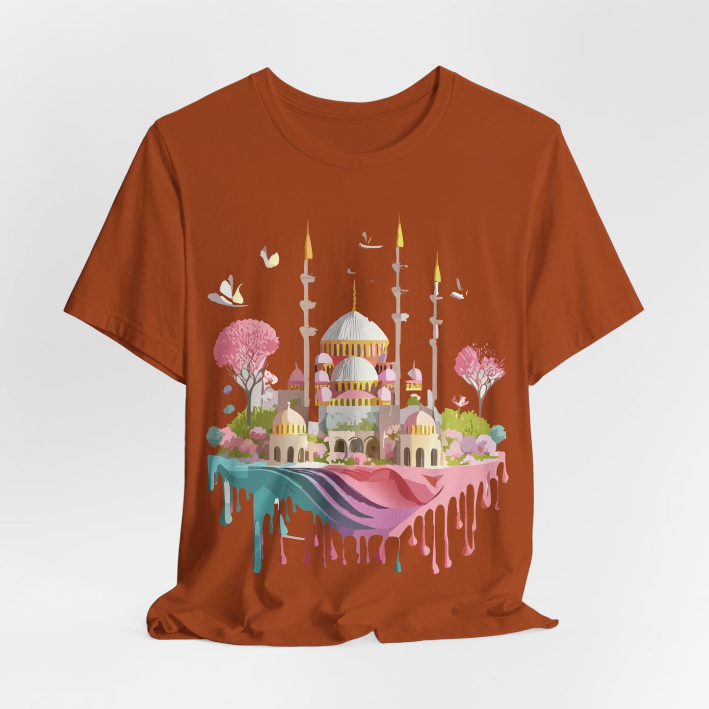 Natural Cotton Tee Shirt - Istanbul, Turkey Printify