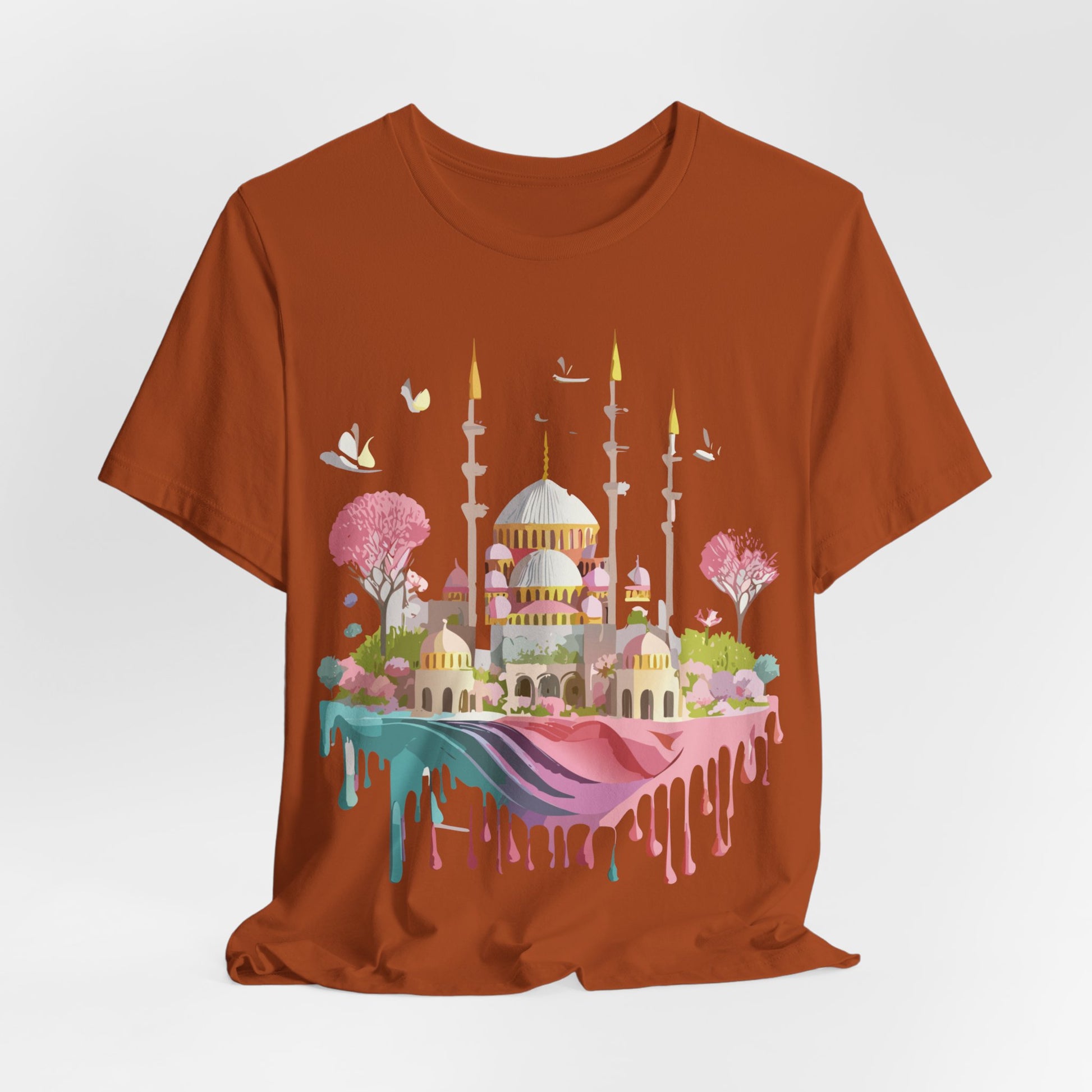 Natural Cotton Tee Shirt - Istanbul, Turkey Printify