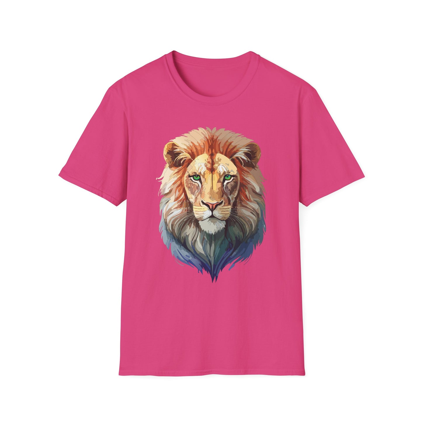 Lion Shirt, Shirt with Lion, Floral Lion Tee, Shirt with Animals