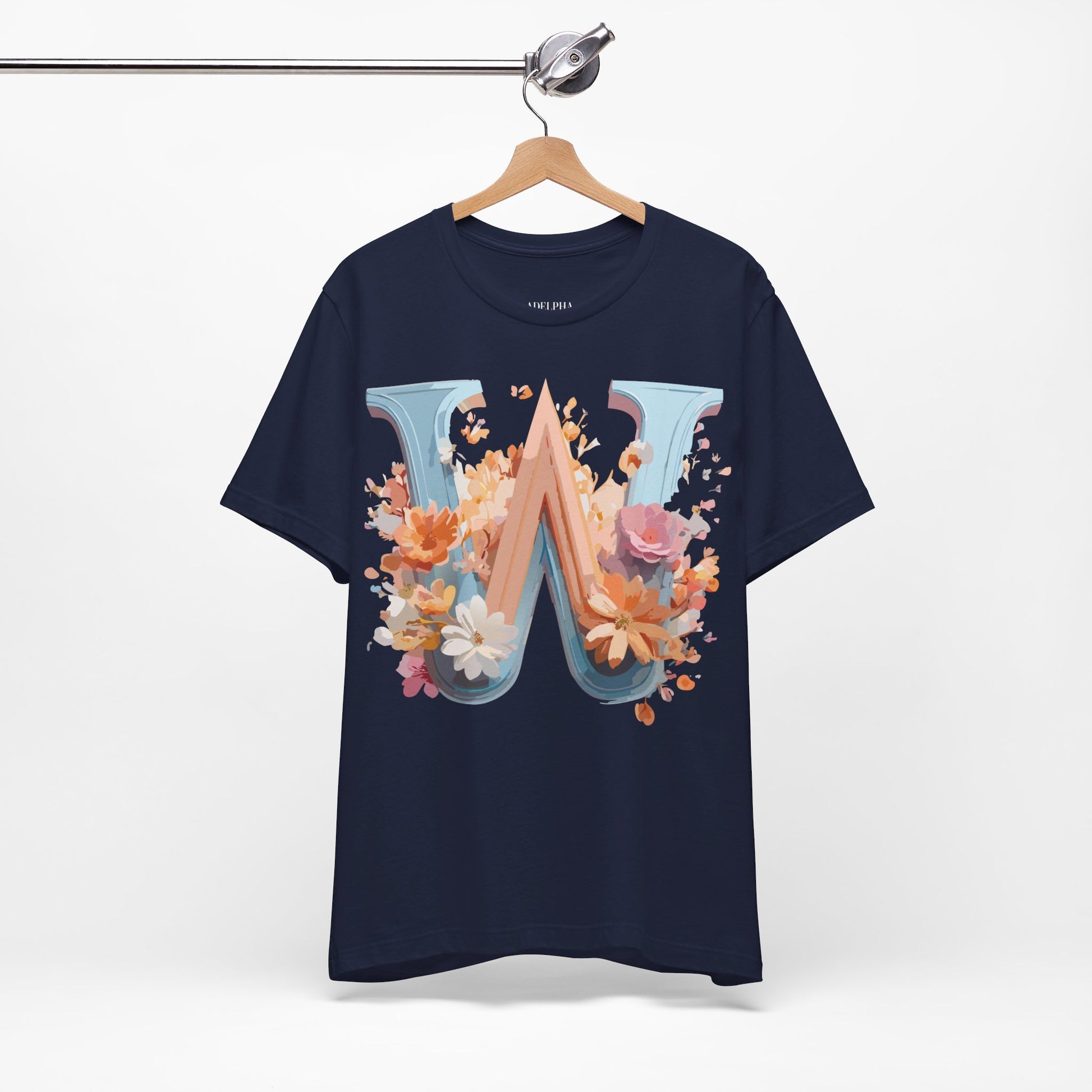 Natural Cotton Tee Shirt - Letters Collection - W Printify