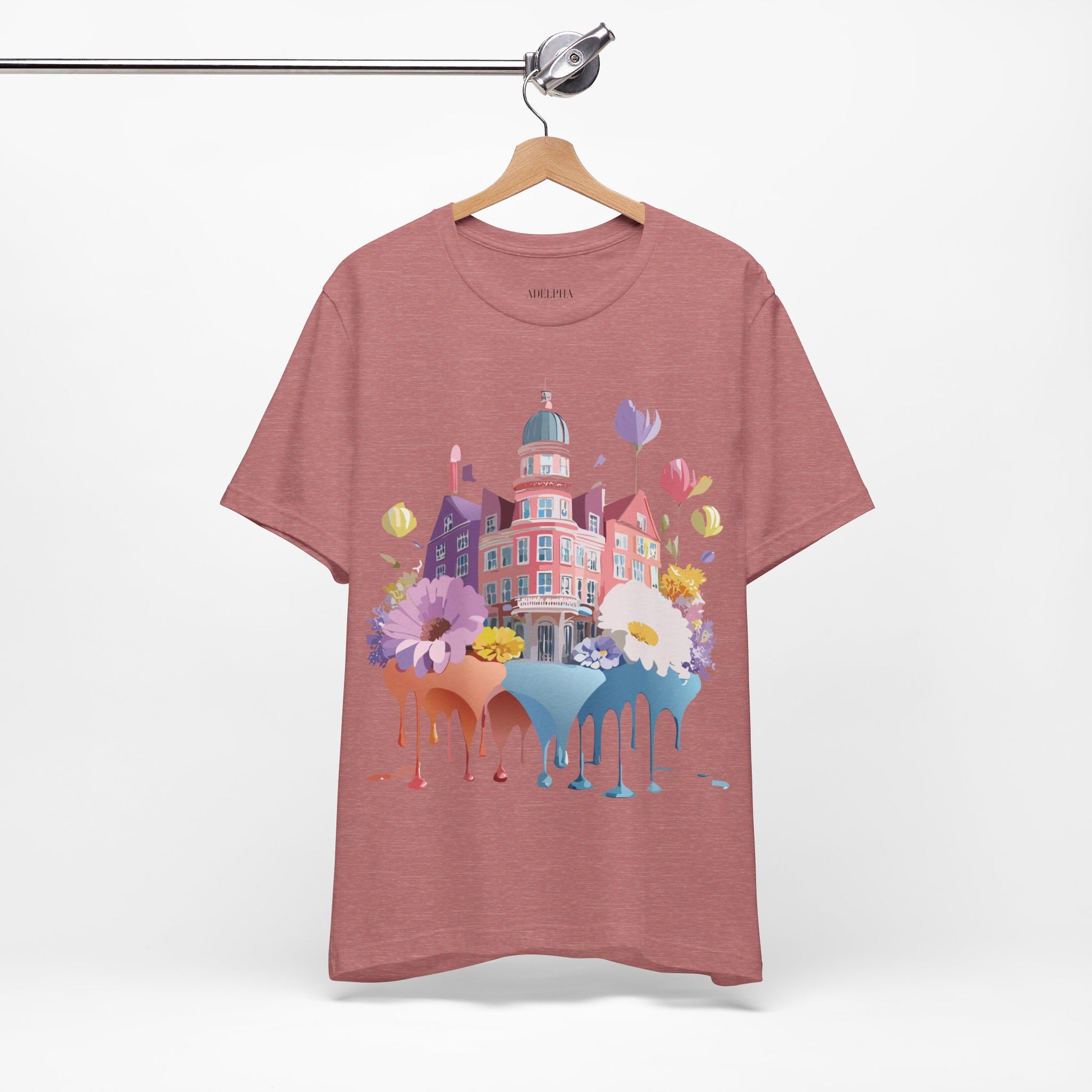 Natural Cotton Tee Shirt - Beautiful Places Collection - Amsterdam Printify