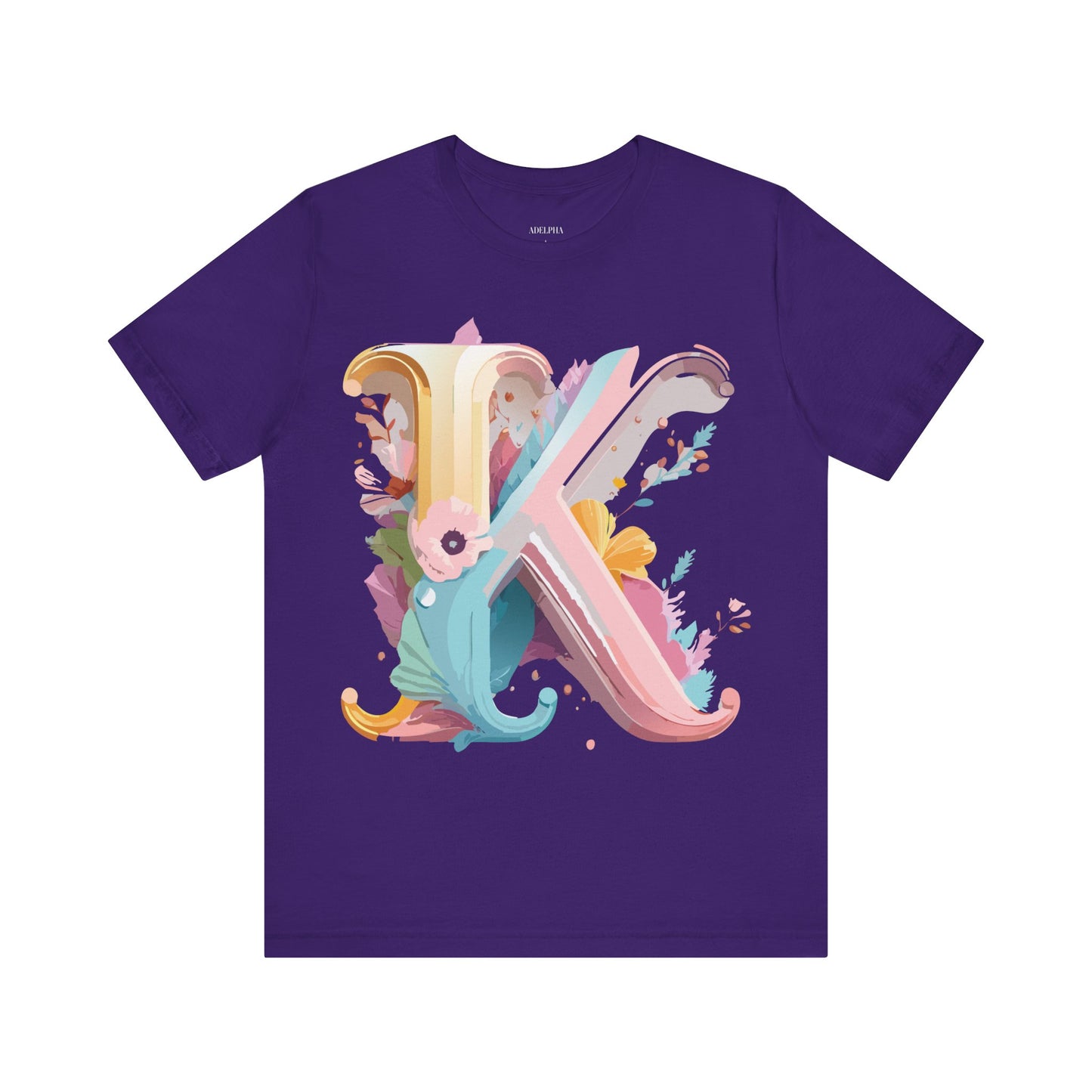 Natural Cotton Tee Shirt - Letters Collection - K Printify