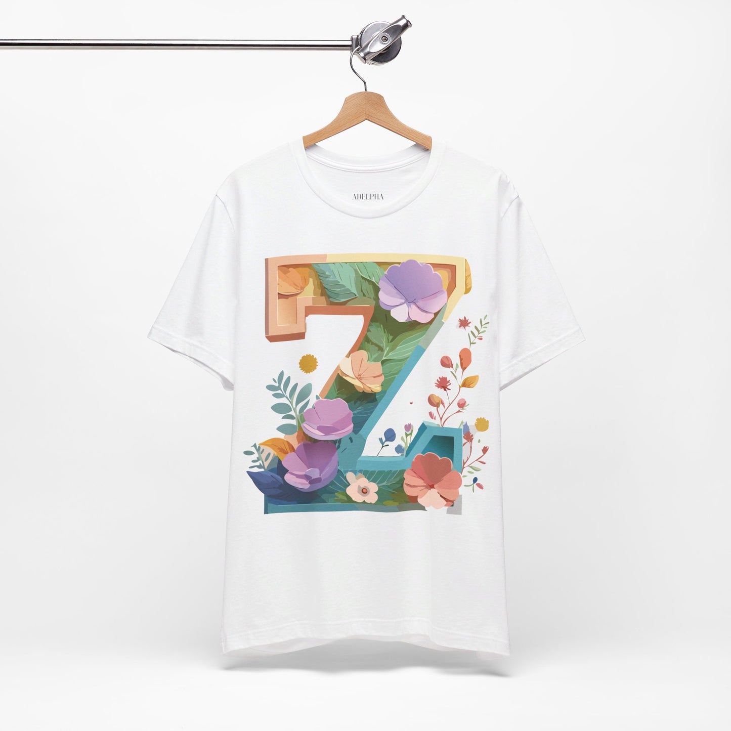 Natural Cotton Tee Shirt - Letters Collection - Z Printify