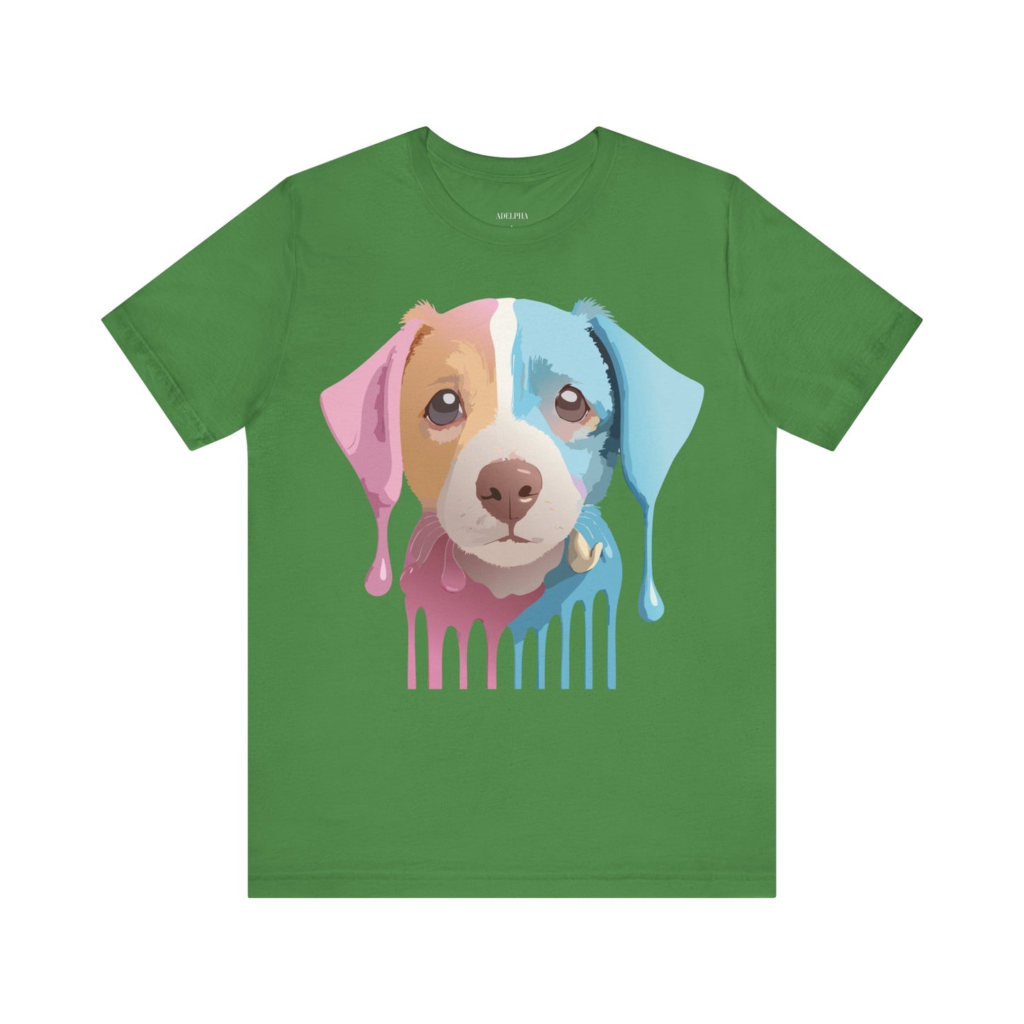 Natural Cotton Tee Shirt with Dog Printify