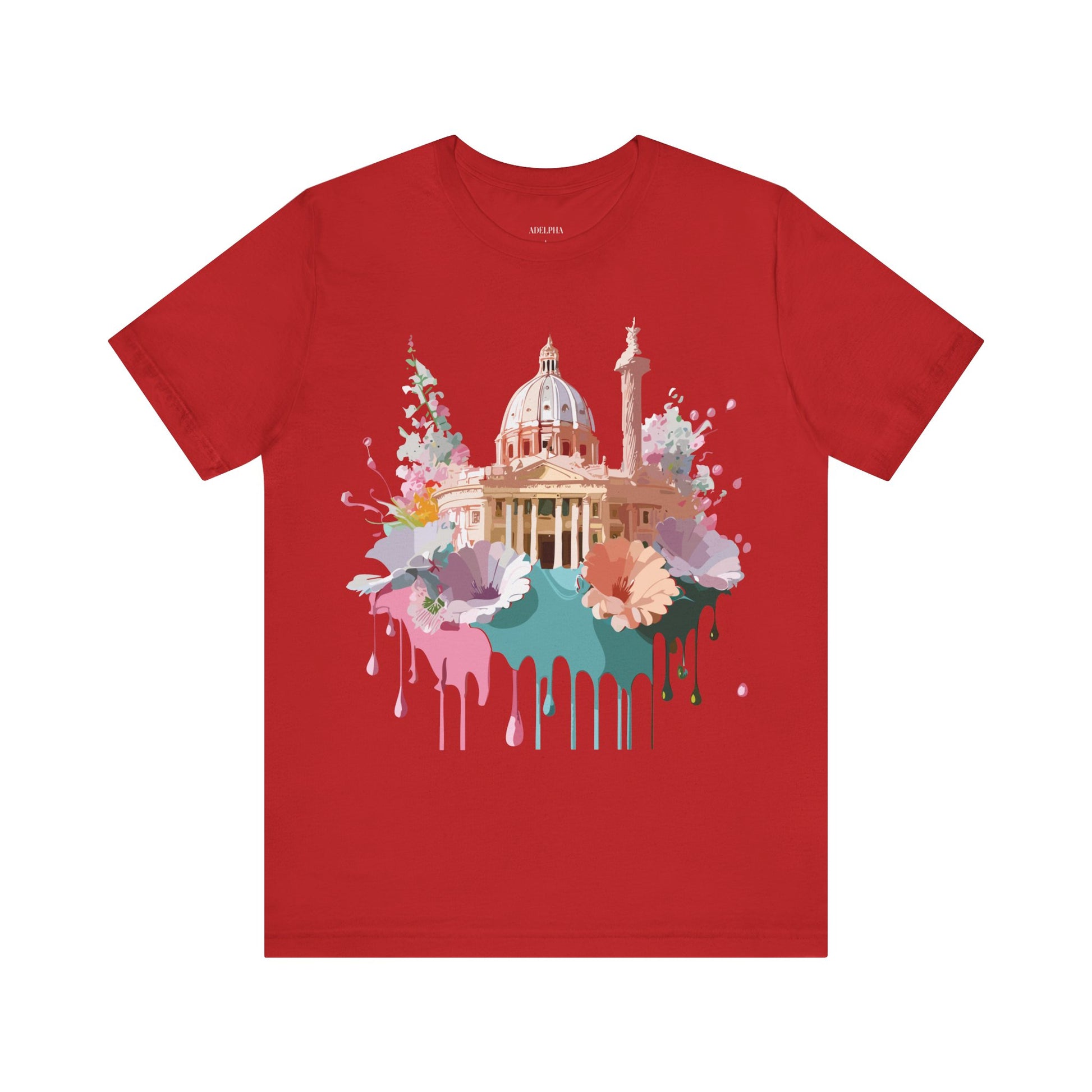 Natural Cotton Tee Shirt - Beautiful Places Collection - Rome Printify