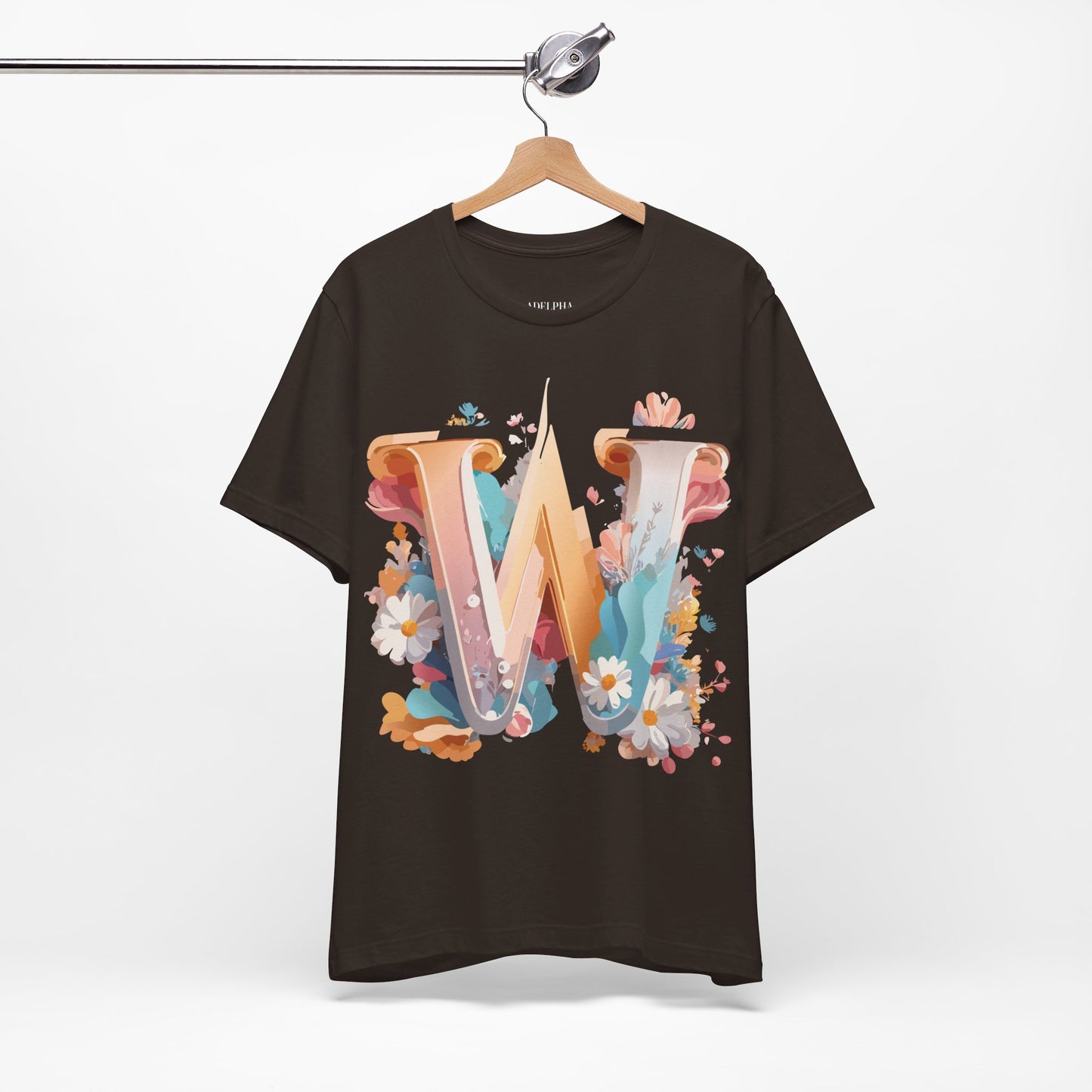 Natural Cotton Tee Shirt - Letters Collection - W Printify