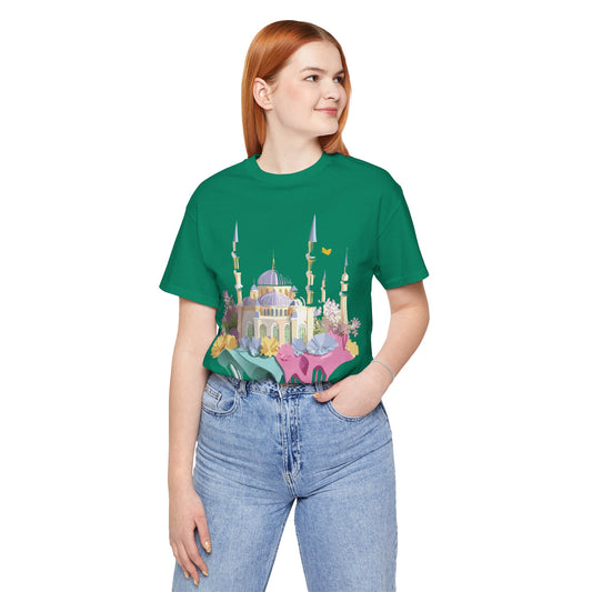 Natural Cotton Tee Shirt - Istanbul, Turkey Printify