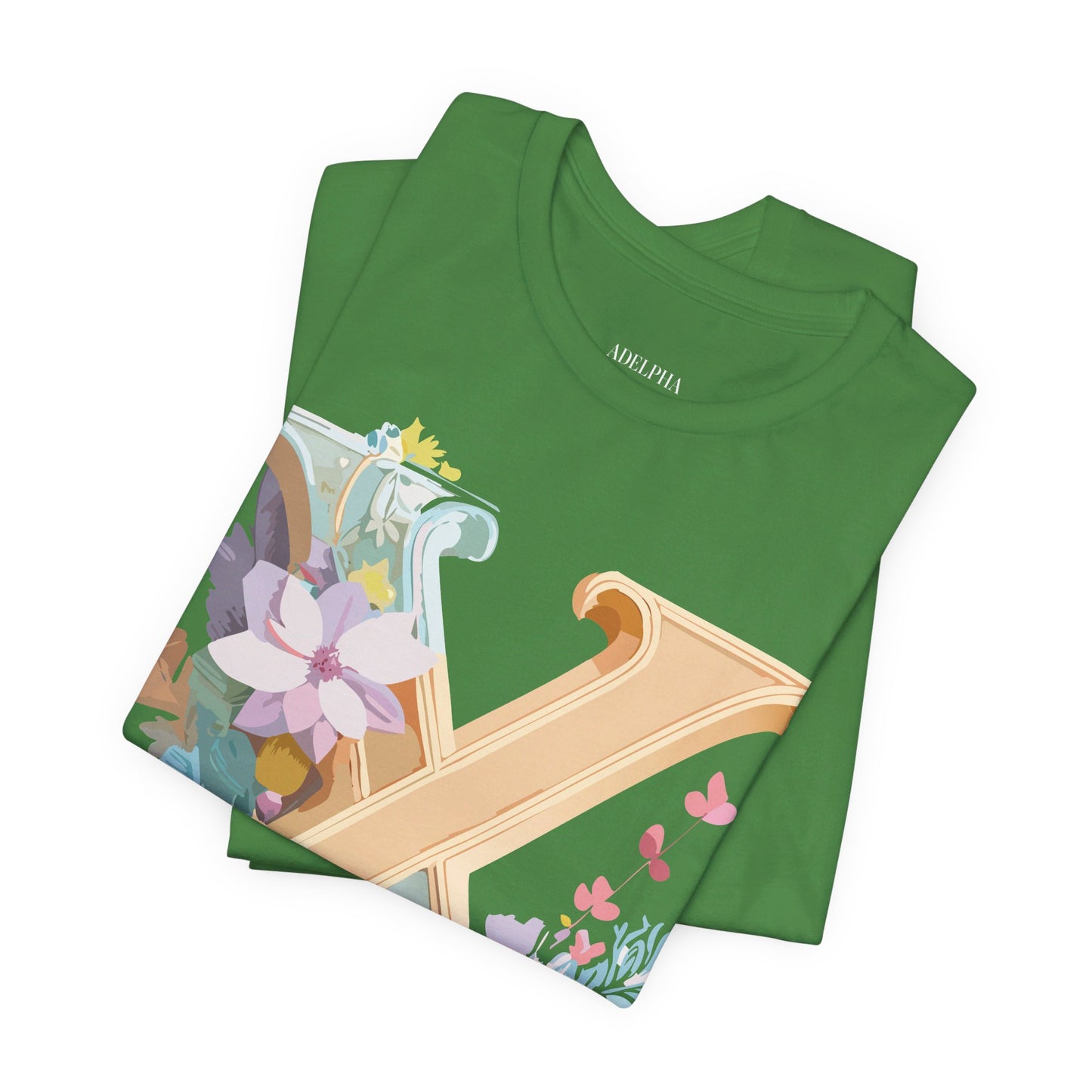 Natural Cotton Tee Shirt - Letters Collection - X Printify