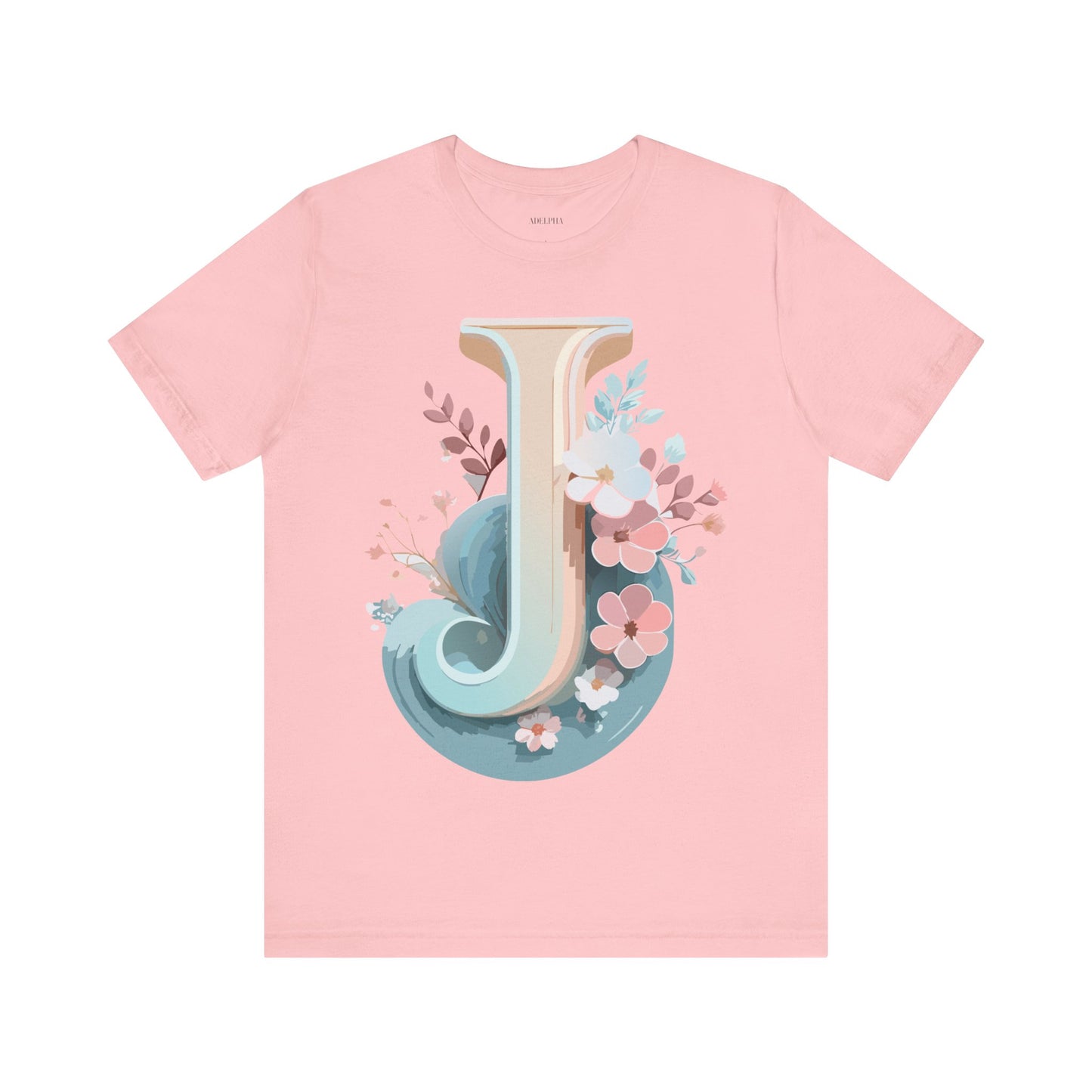 Natural Cotton Tee Shirt - Letters Collection - J Printify
