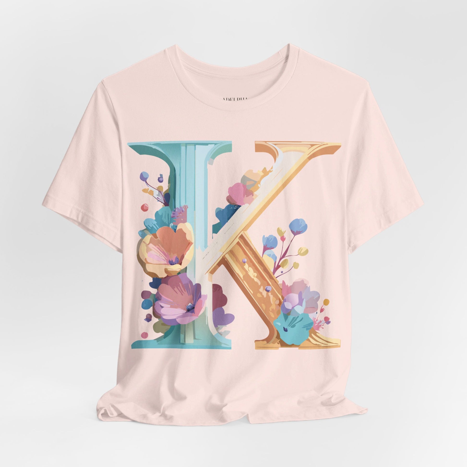 Natural Cotton Tee Shirt - Letters Collection - K Printify