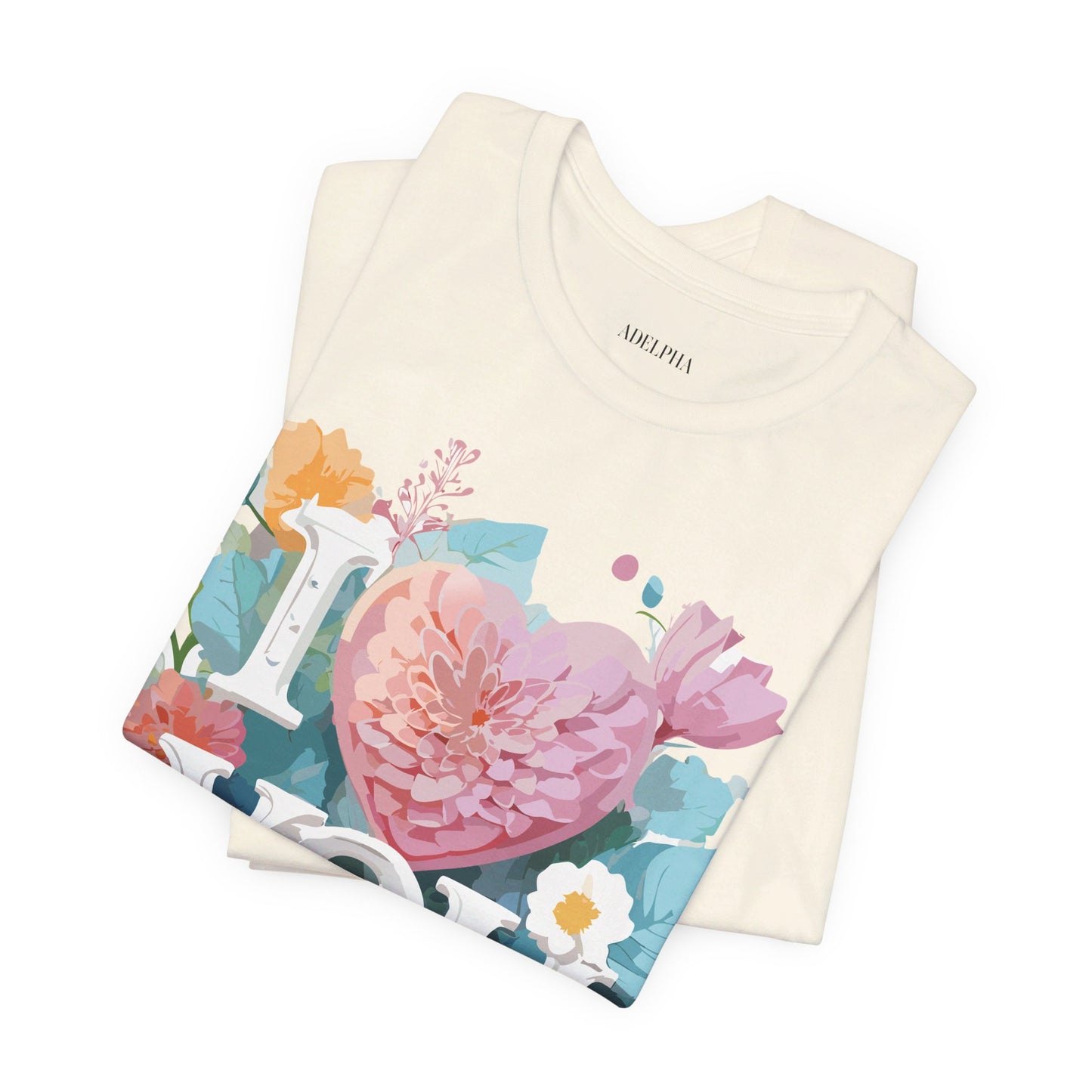 Natural Cotton Tee Shirt - Love story Collection Printify